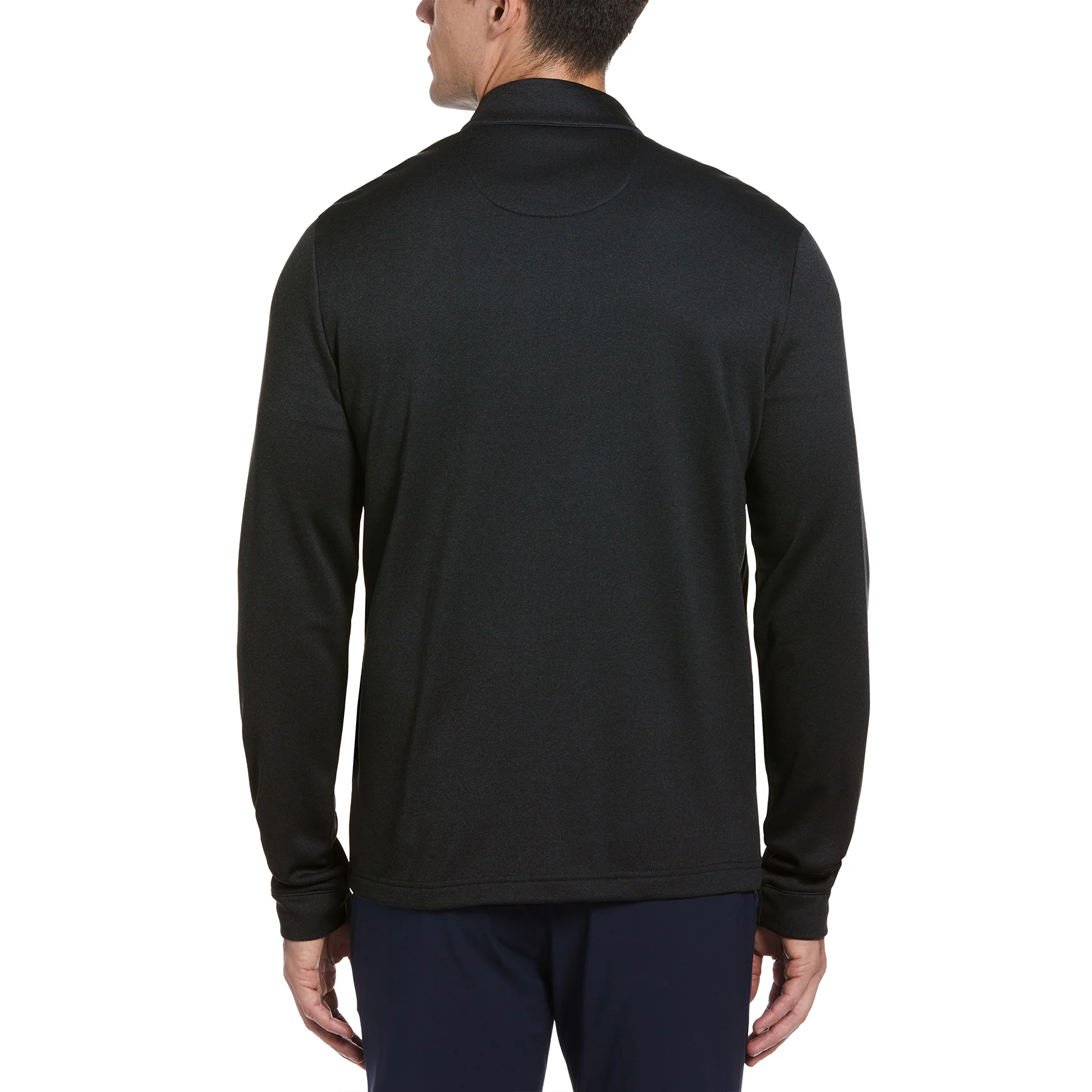 Quarter Zip Golf Pullover In Caviar - Image 2