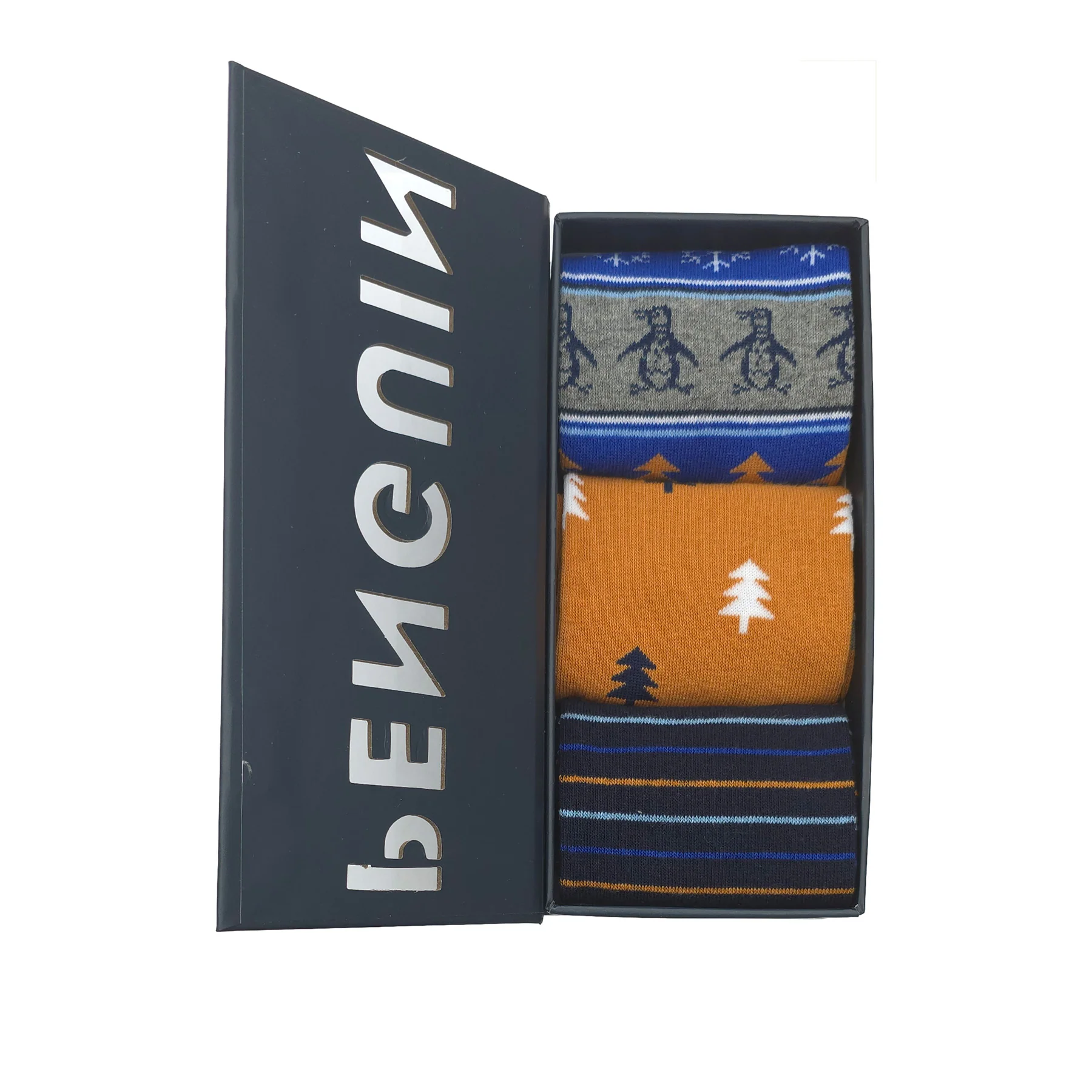 3 Pack Fairisle Ankle Socks In Dusty Blue - Image 2