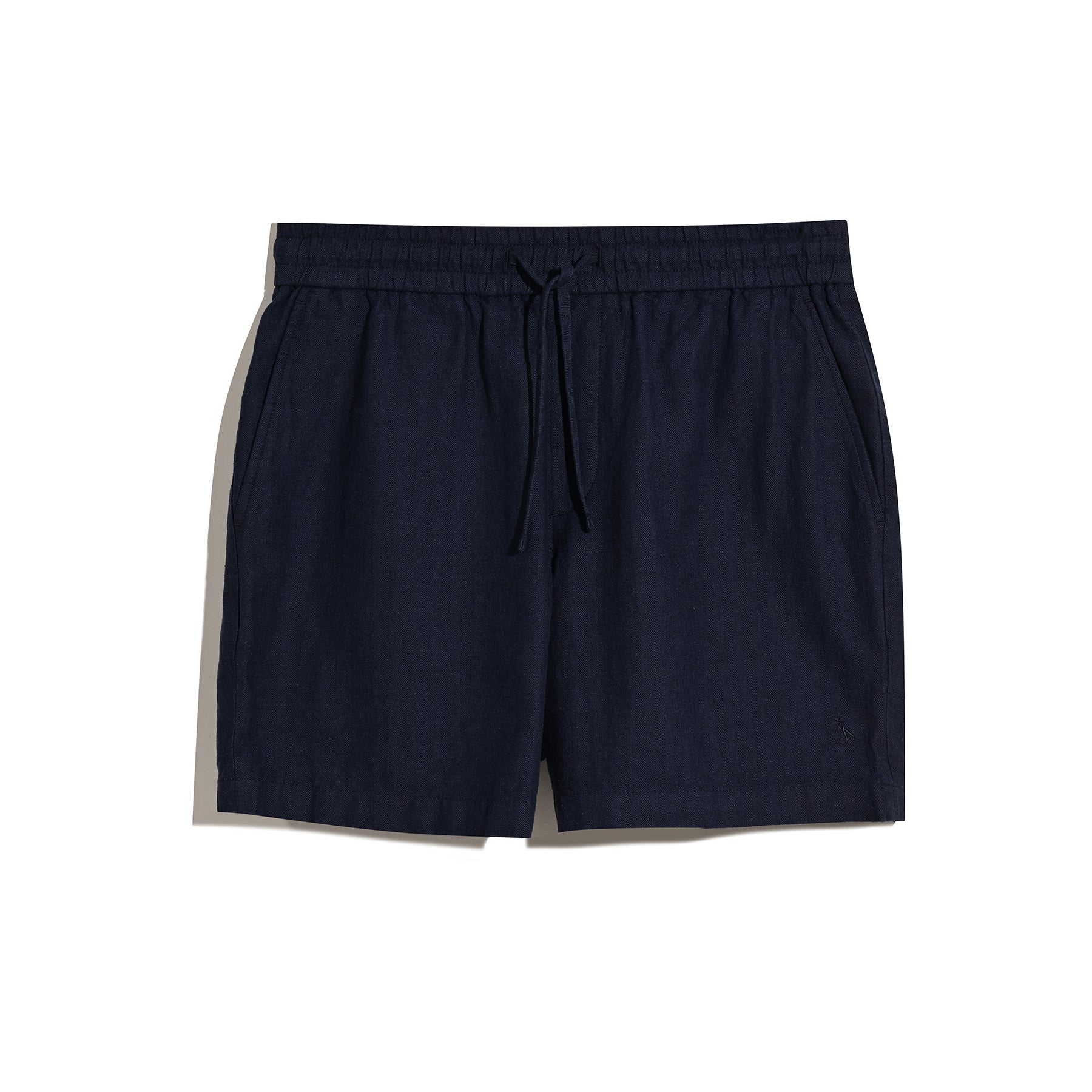 6" Linen Blend Shorts In Sargasso Sea - Image 5