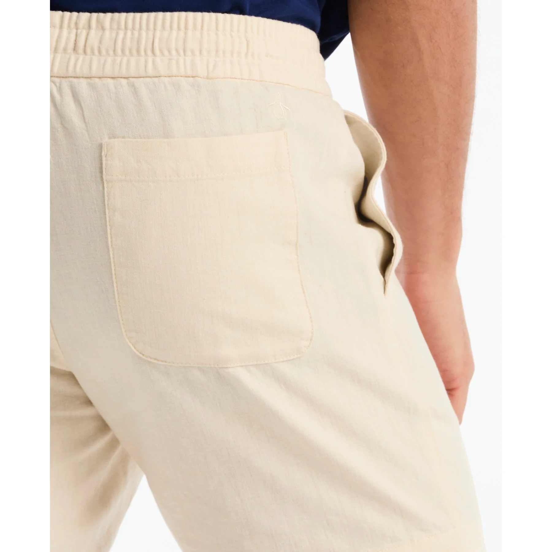 6" Linen Cotton Shorts In Birch - Image 4