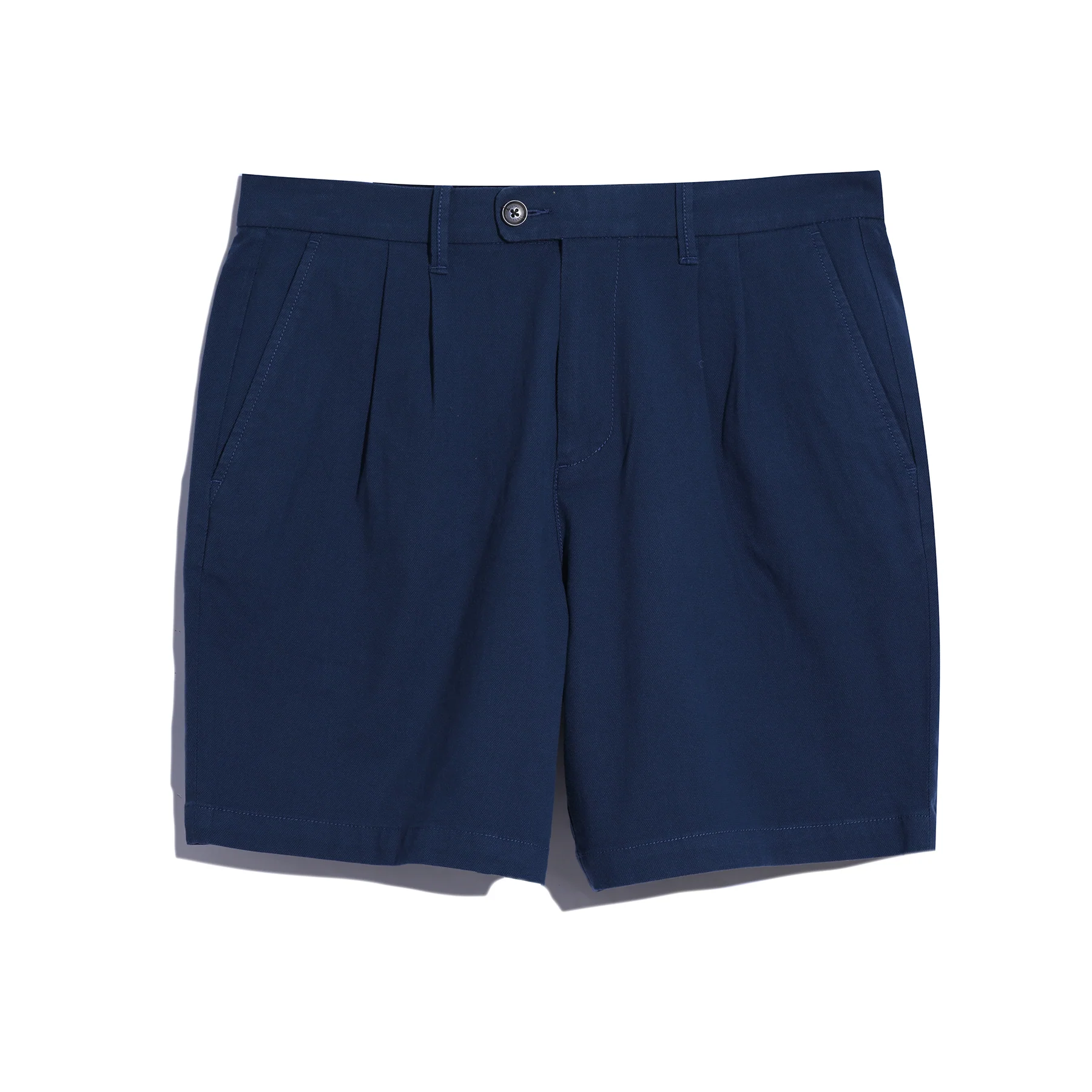 7" Pleated Shorts In Dark Sapphire - Image 5
