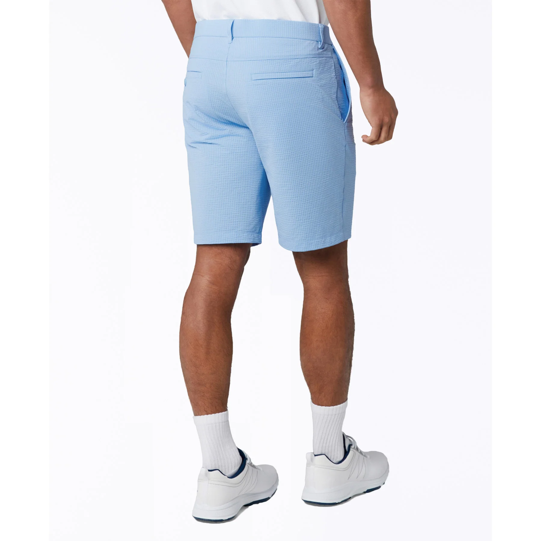 9" Seersucker Golf Shorts In Baby Blue Jay - Image 3