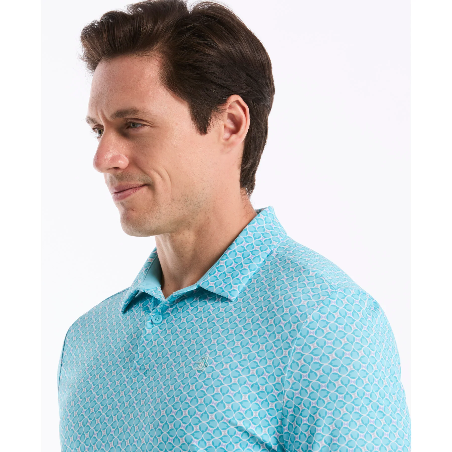 Birdseye View Golf Polo In Blue Radience - Image 3