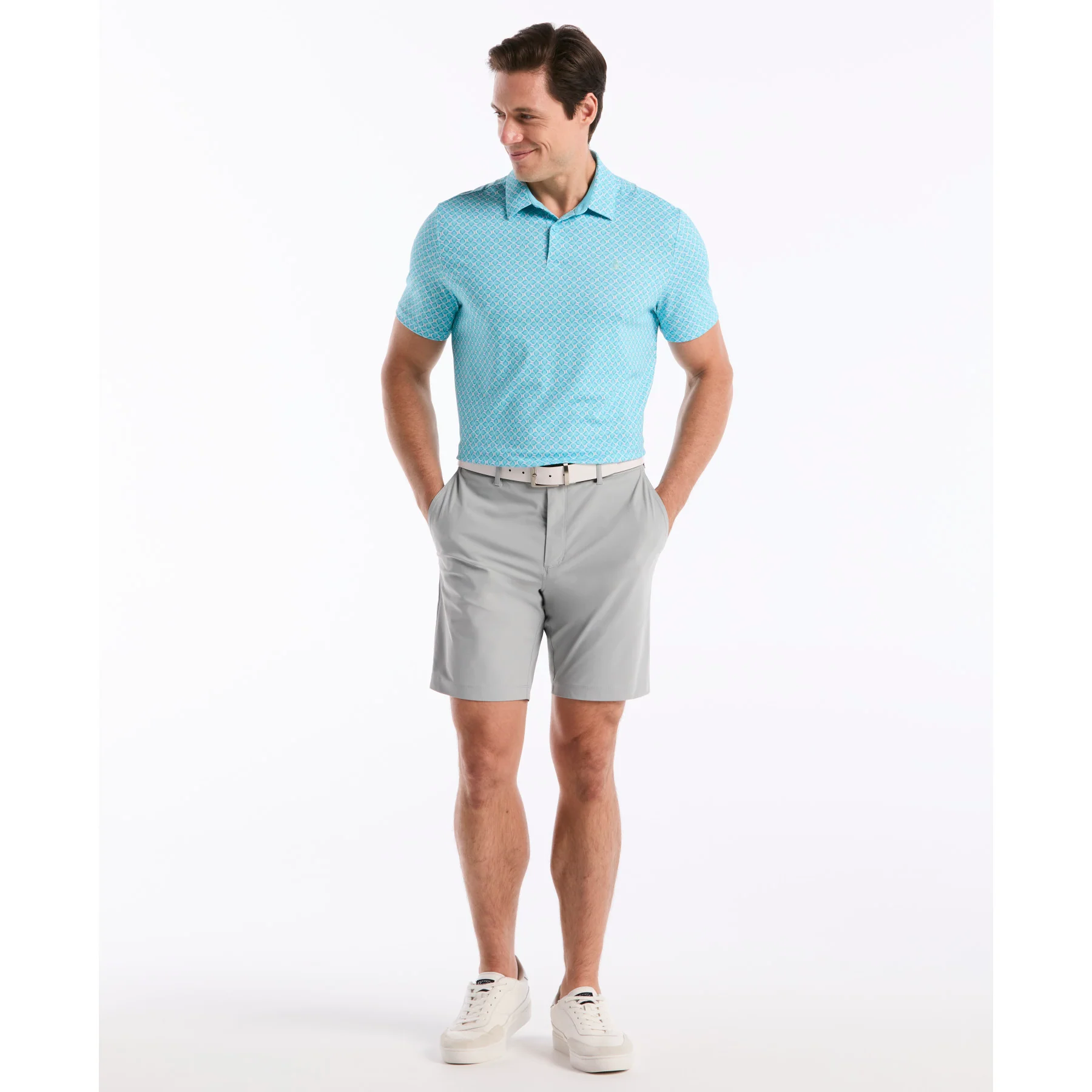 Birdseye View Golf Polo In Blue Radience - Image 4