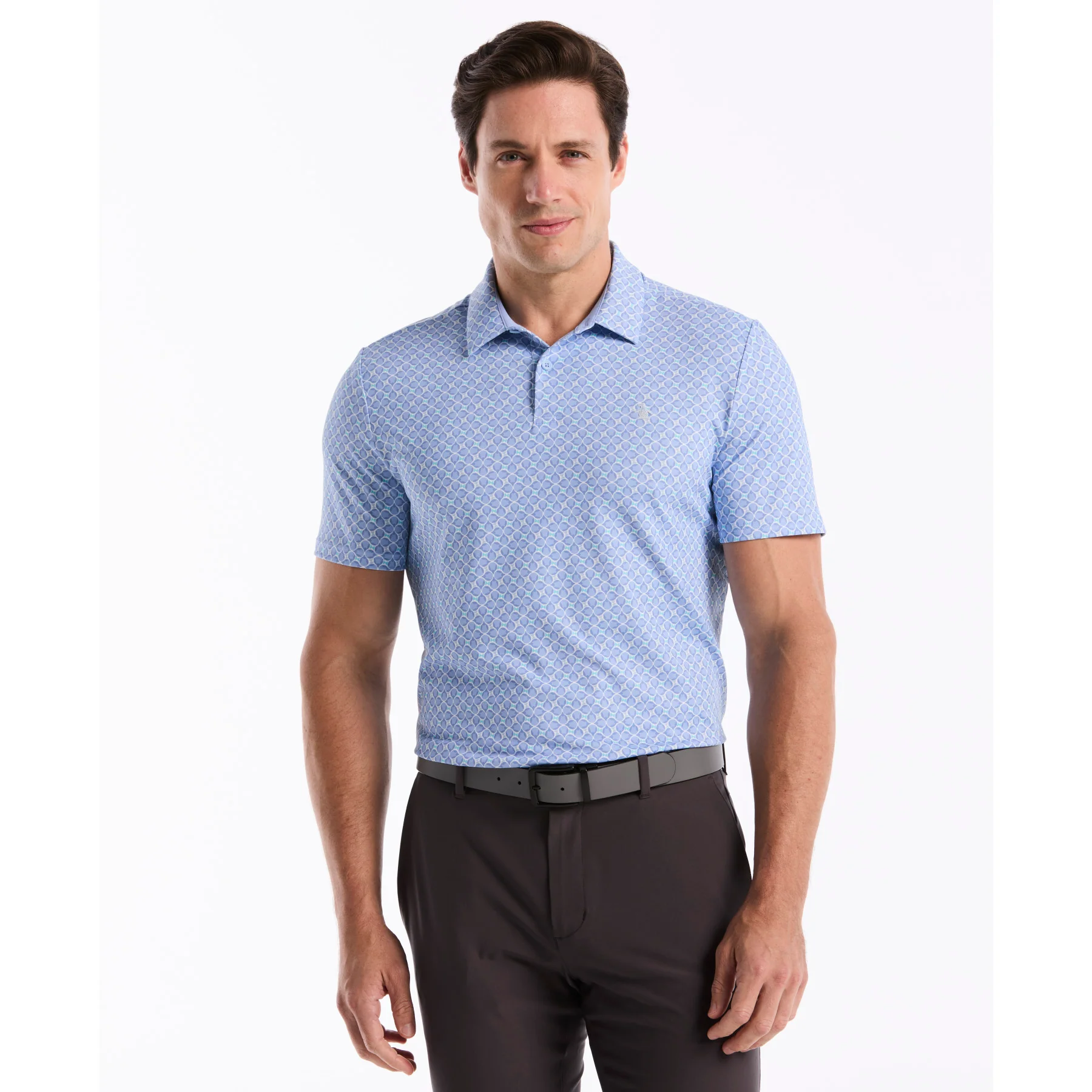 Birdseye View Golf Polo In Baby Blue Jay