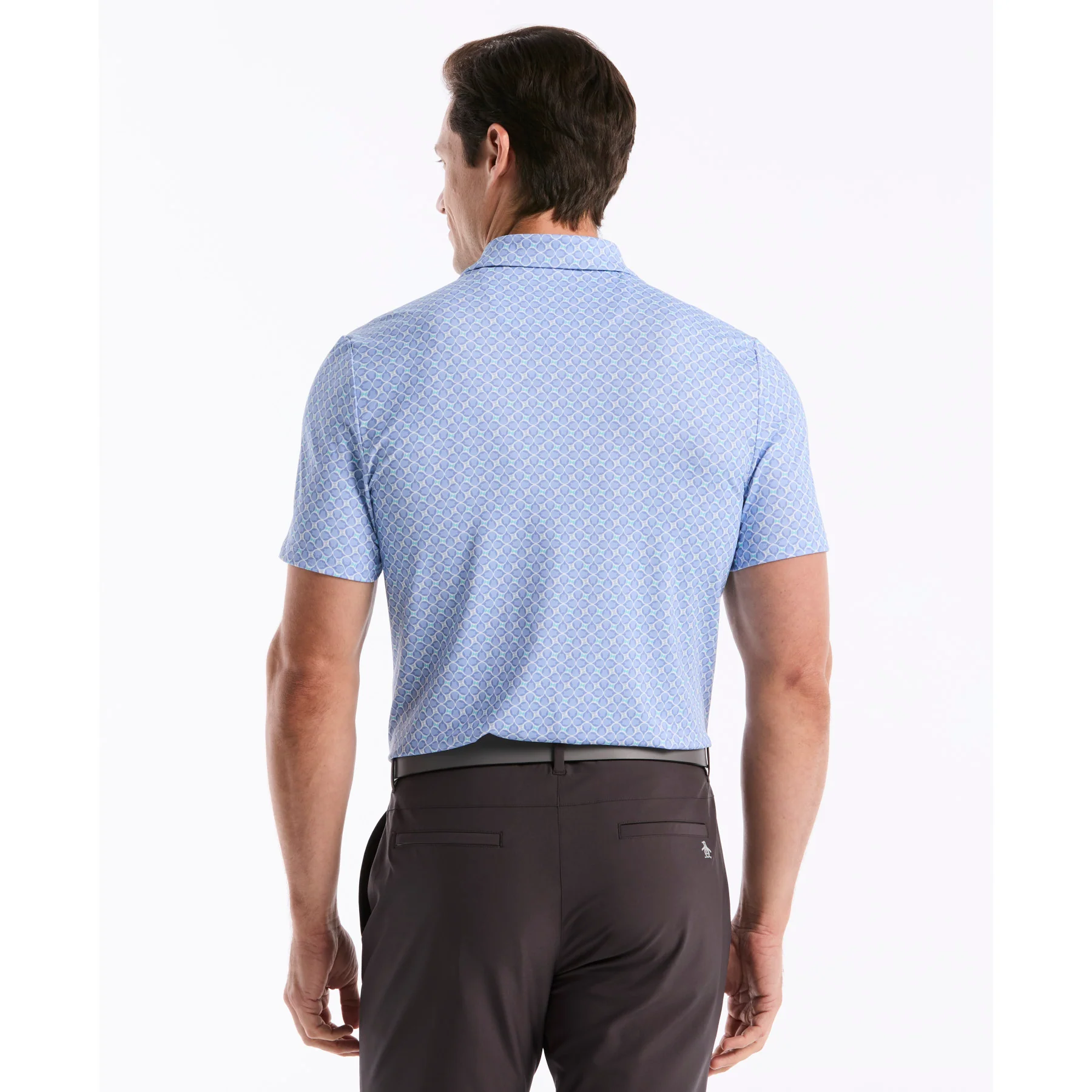 Birdseye View Golf Polo In Baby Blue Jay - Image 2