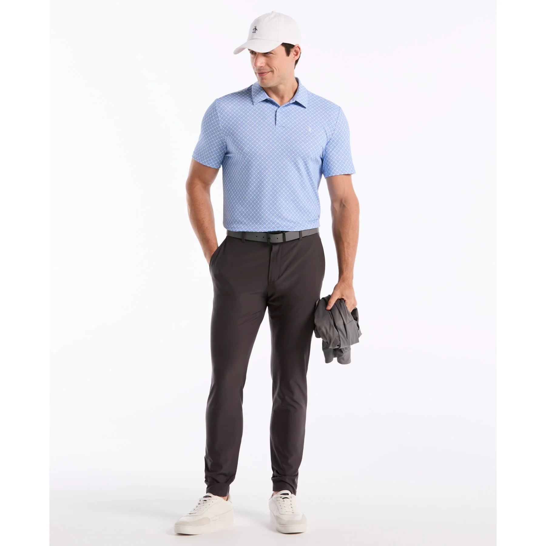 Birdseye View Golf Polo In Baby Blue Jay - Image 5