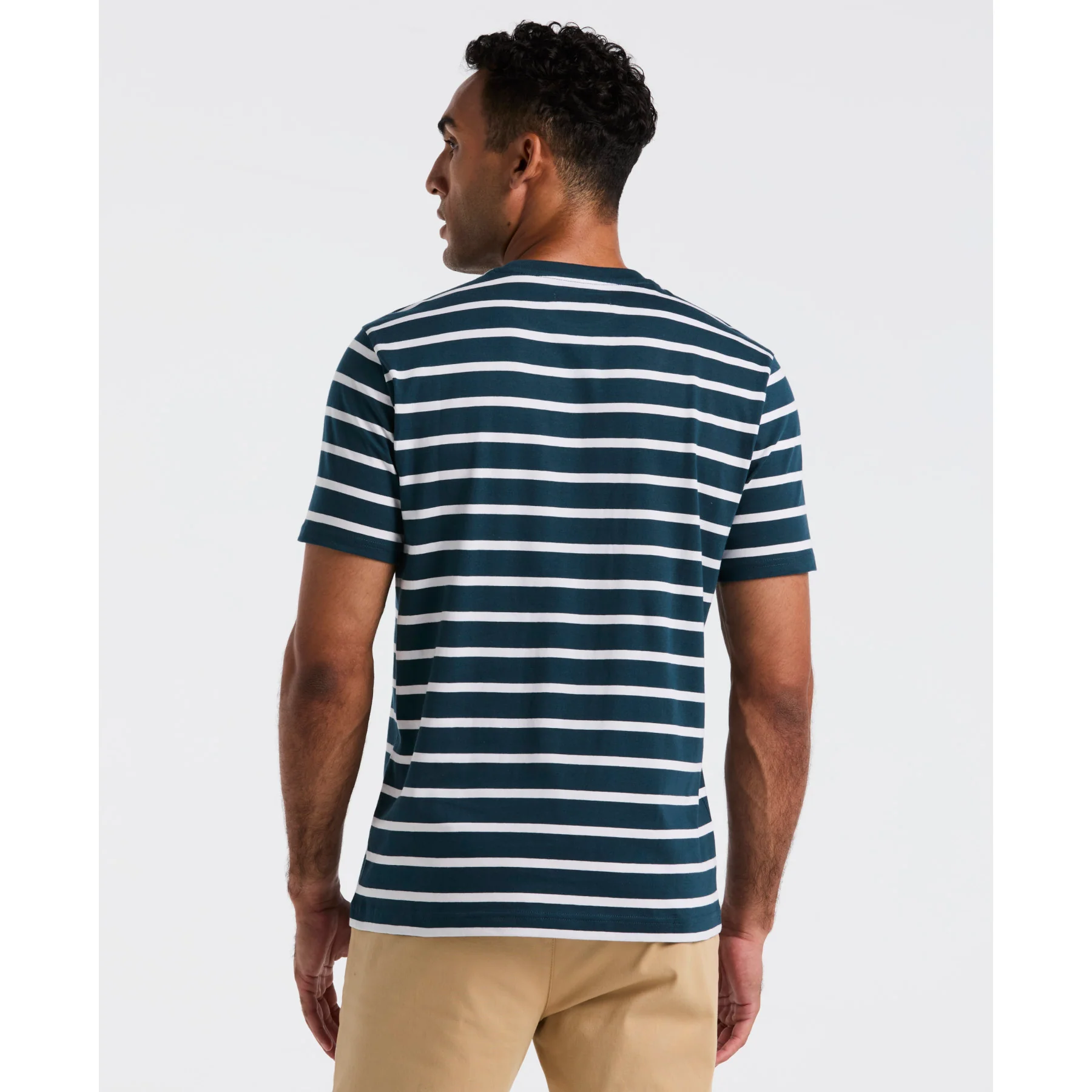Breton Striped T-Shirt In Reflecting Pond - Image 2