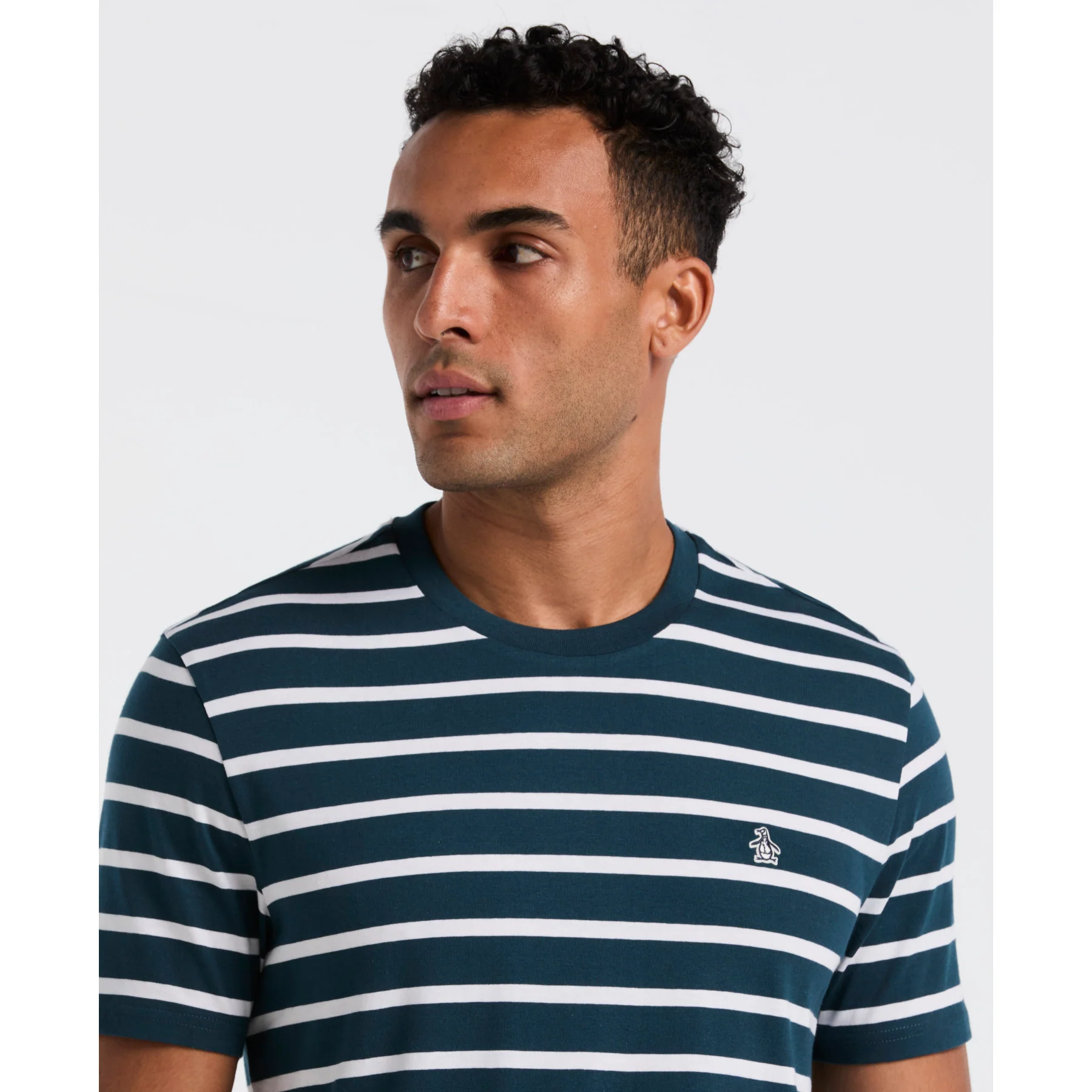 Breton Striped T-Shirt In Reflecting Pond - Image 3
