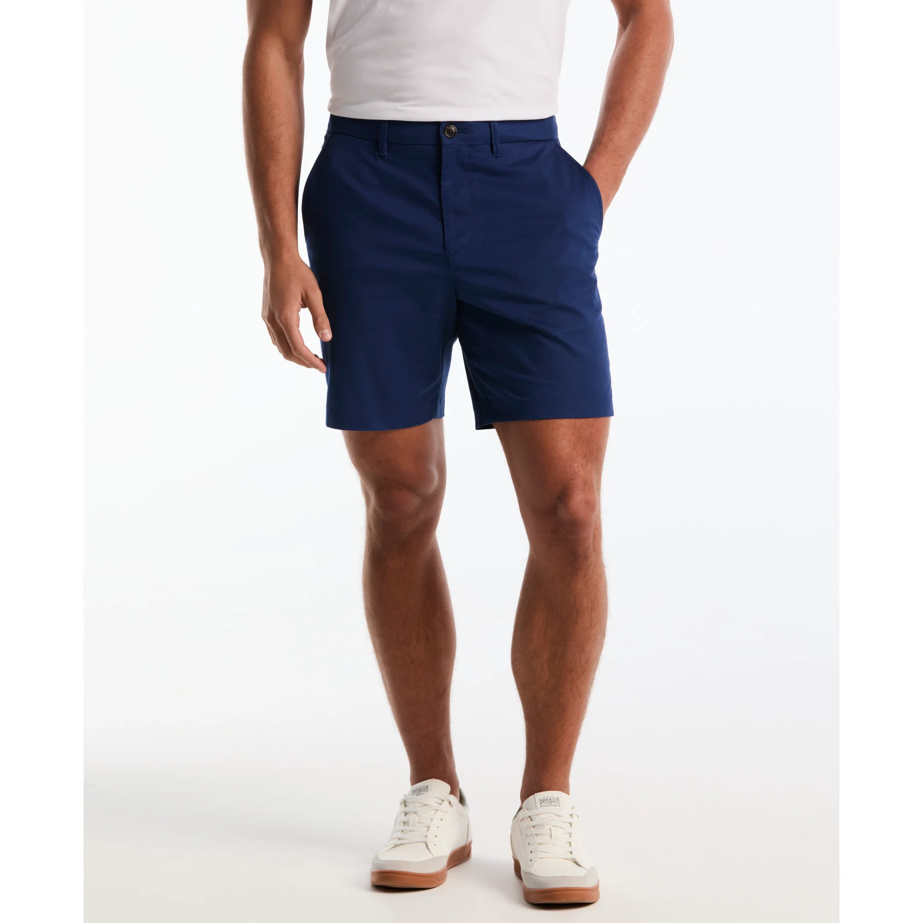 Chino Shorts In Blue Depths - Image 2