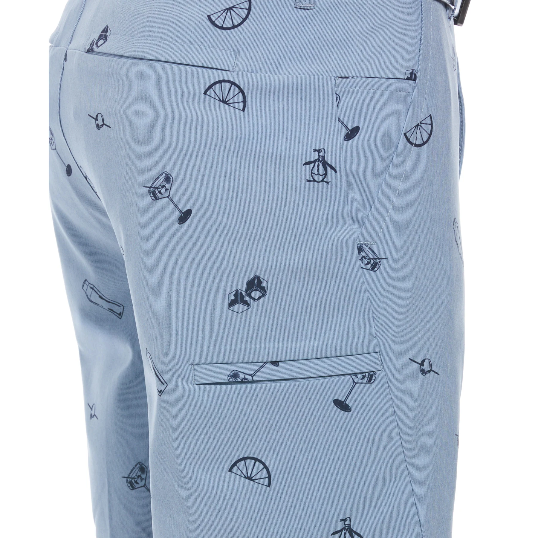 Cocktail Print Cargo Shorts In Black Iris - Image 3