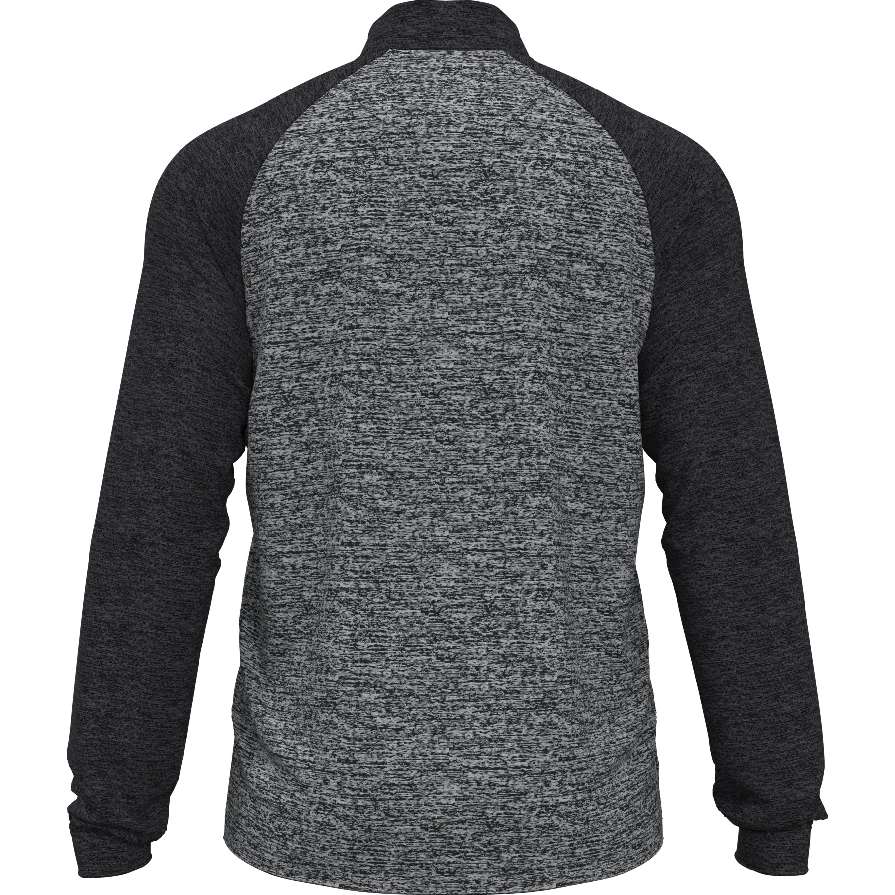 Colour Block 1/4 Zip Pullover In Dark Caviar Heather - Image 6