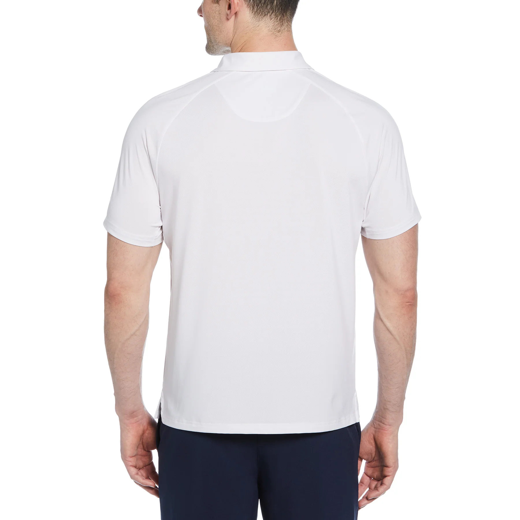 Colour Block Logo Performance Tennis Polo Shirt In Bright White - Image 2