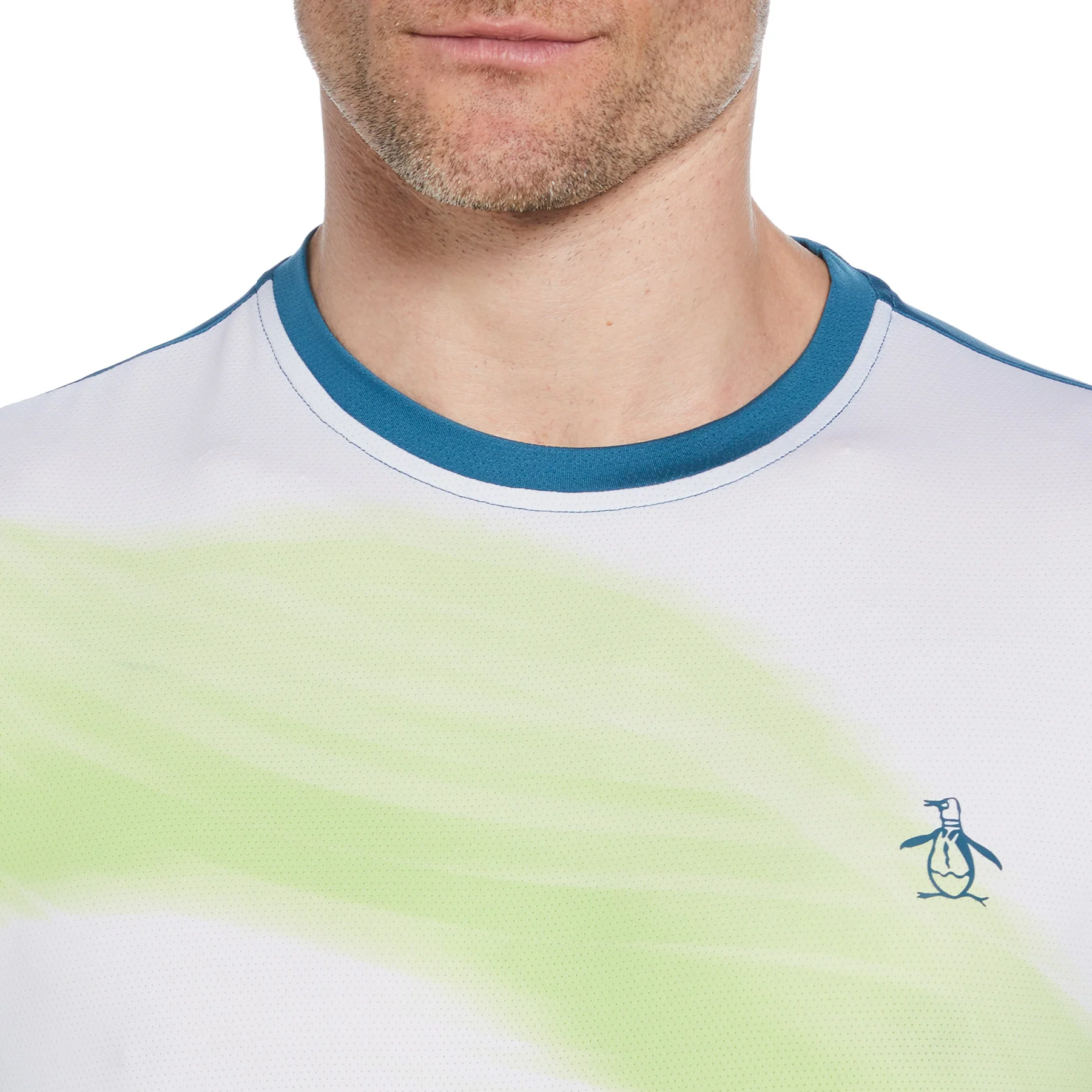 Colour Block Performance Tennis T-Shirt In Corsair - Image 3