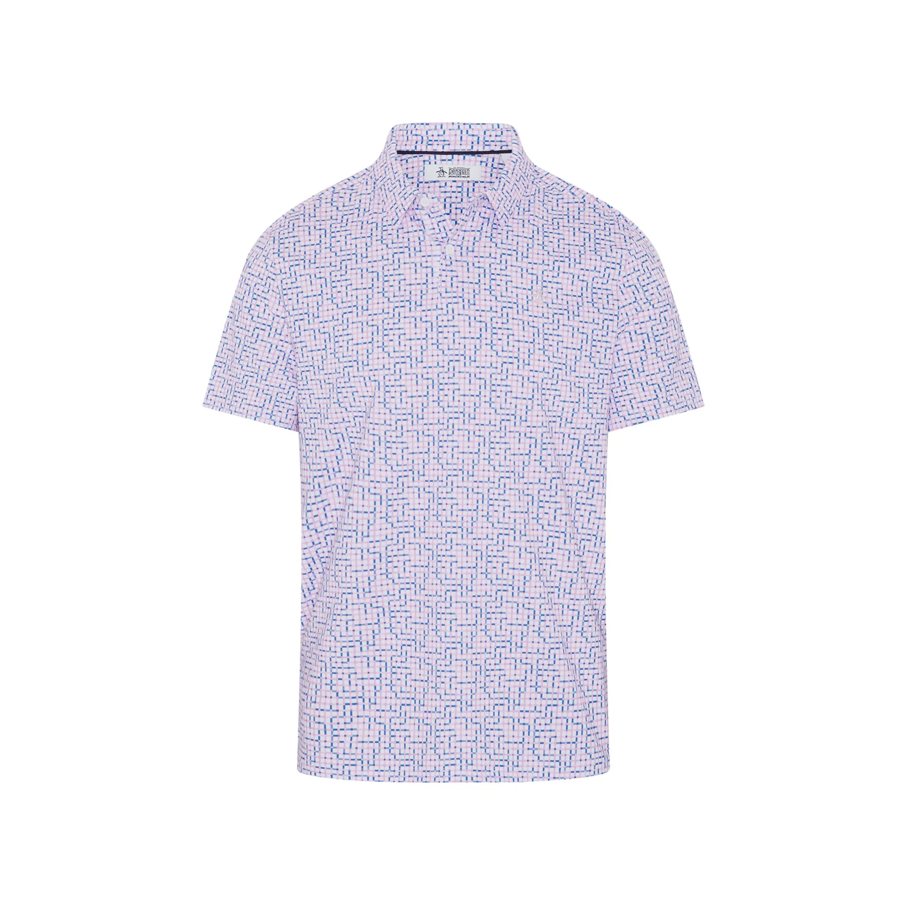 Colour Theory Gingham Golf Polo In Pirouette - Image 6