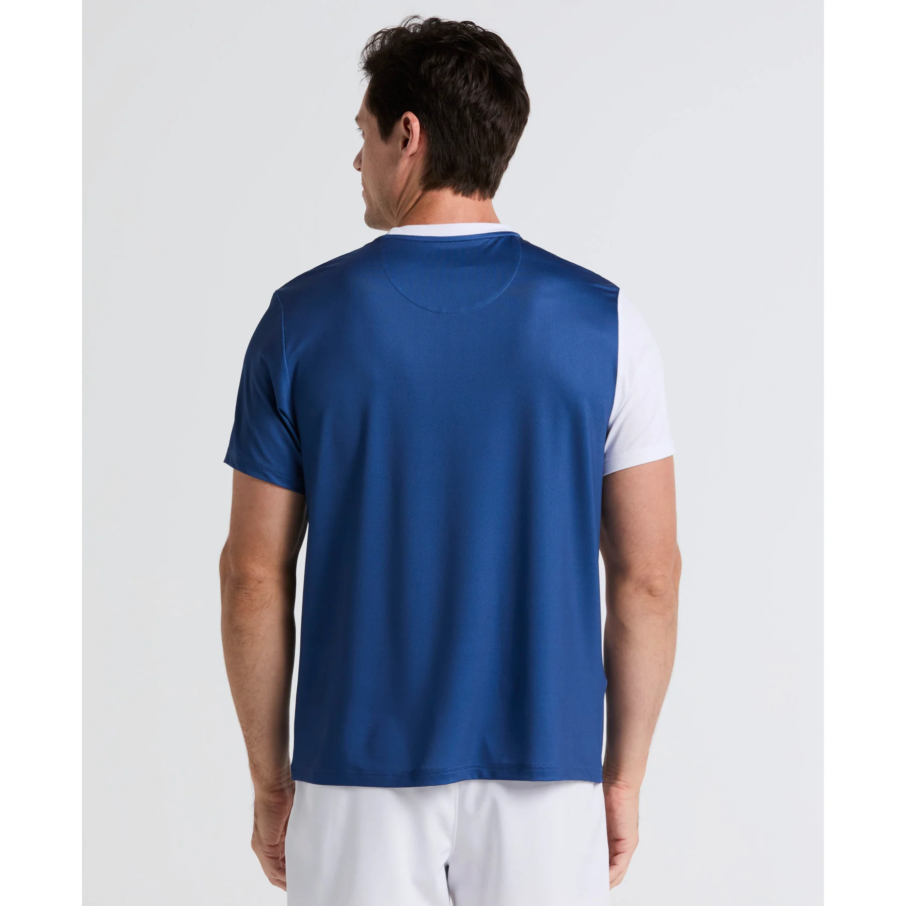 Colourblock Performance Tennis T-Shirt In True Navy - Image 2