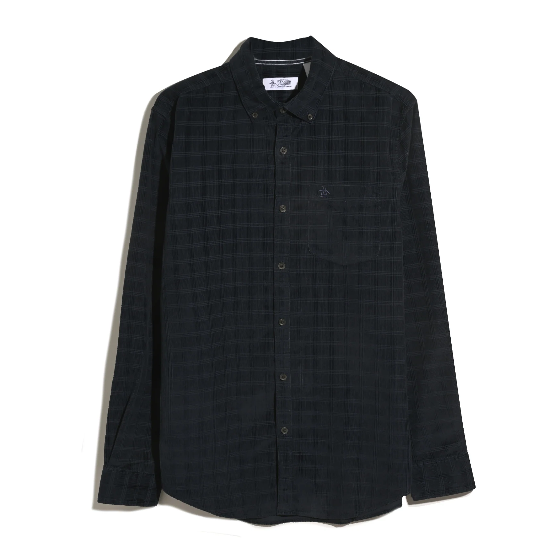 Corduroy Check Shirt In Dark Sapphire - Image 5