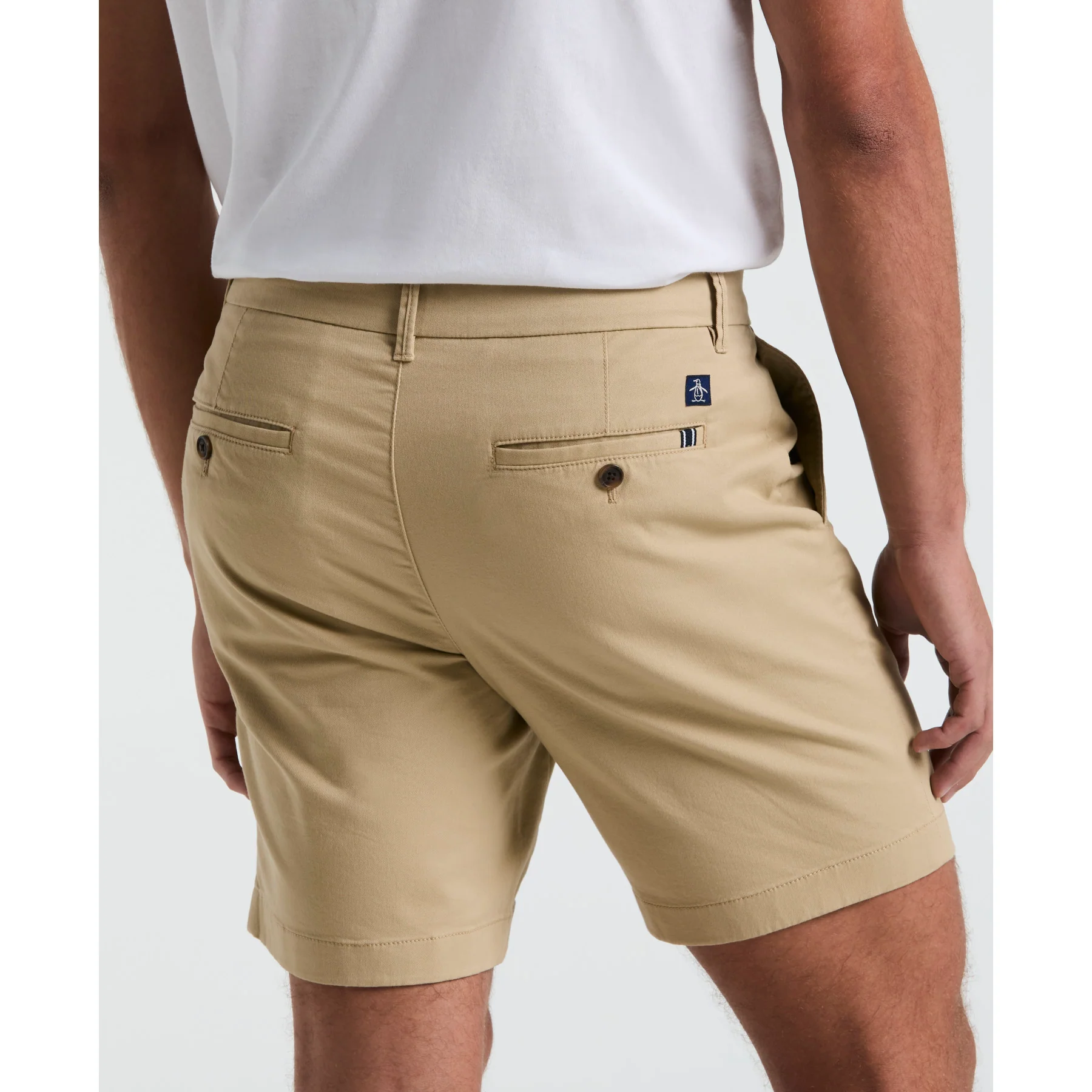 Chino Shorts In Travertine - Image 4