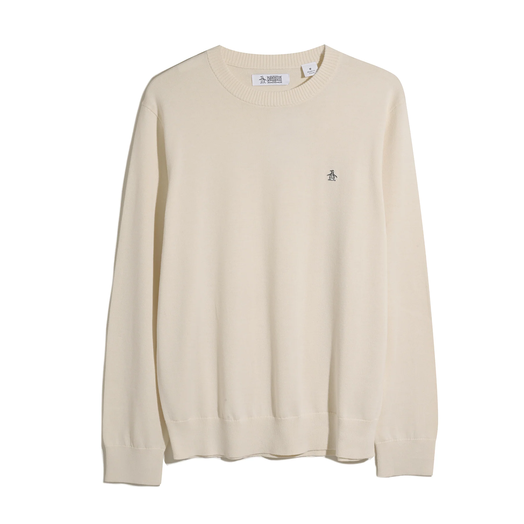 Cotton Crew Neck Sweater In Birch - Image 5