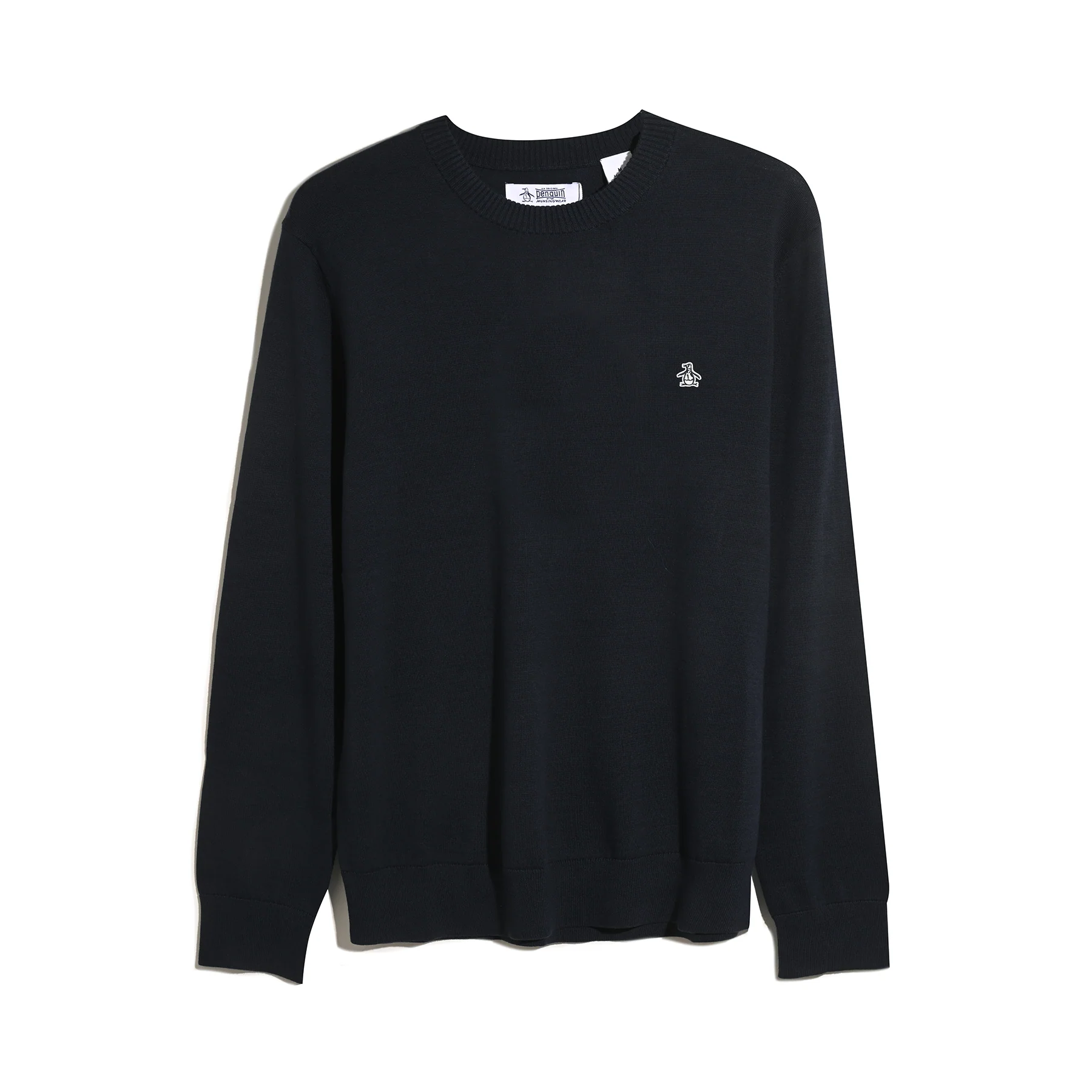 Cotton Crew Neck Sweater In Dark Sapphire - Image 5