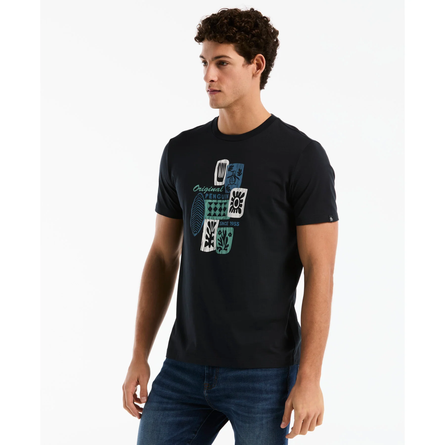 Tiki Graphic T-Shirt In Dark Sapphire
