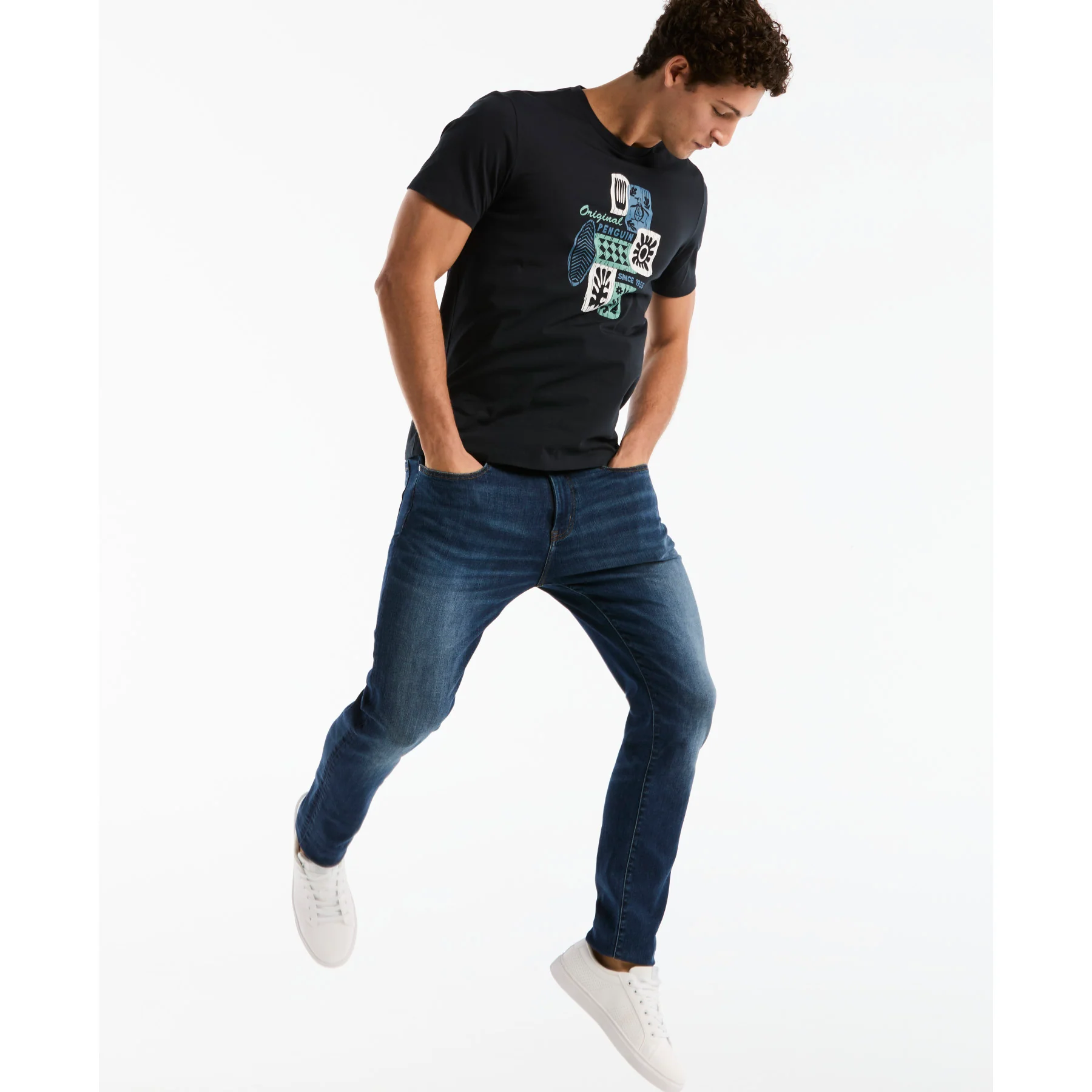 Tiki Graphic T-Shirt In Dark Sapphire - Image 5