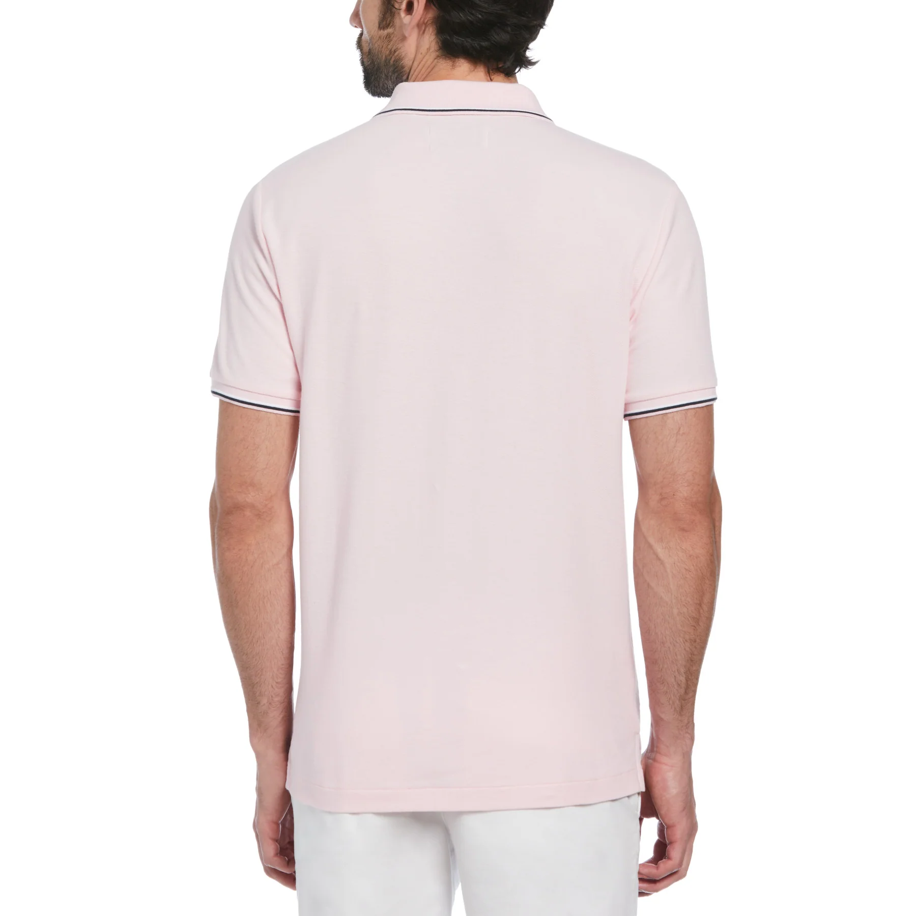 Cotton Pique Mega Pete Polo Shirt In Parfait Pink - Image 2