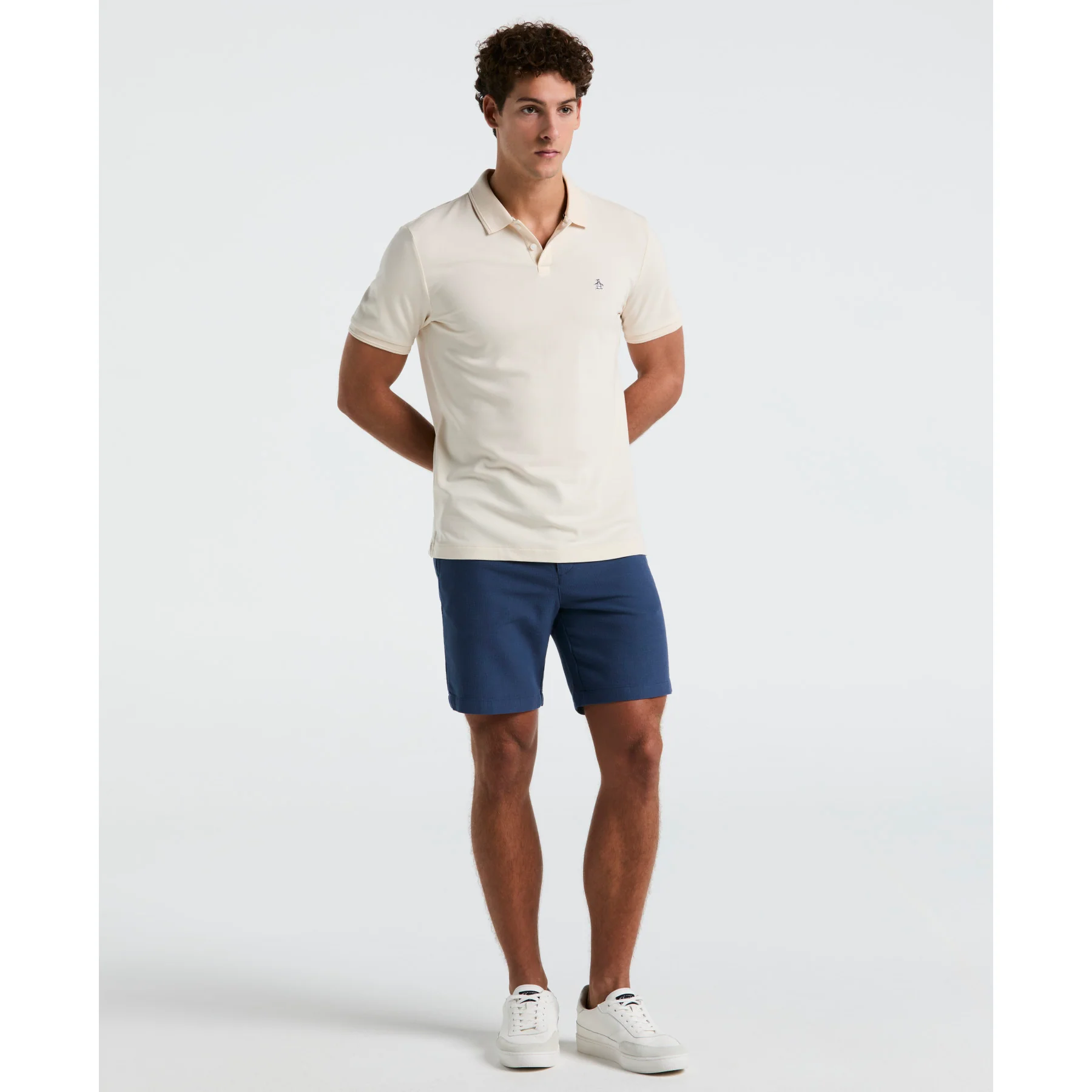 Daddy Pique Polo Shirt In Birch - Image 4