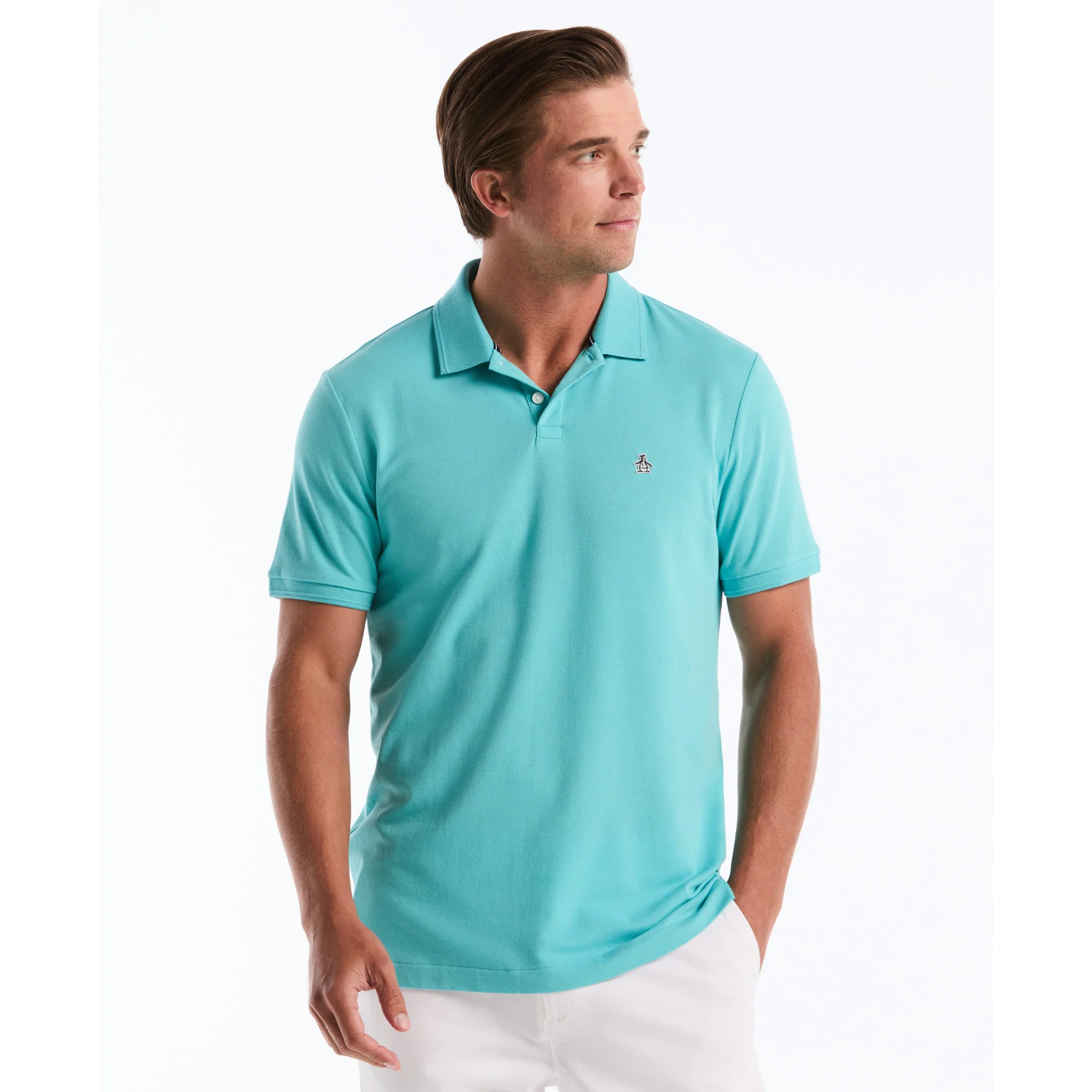 Daddy Pique Polo Shirt In Aquarelle