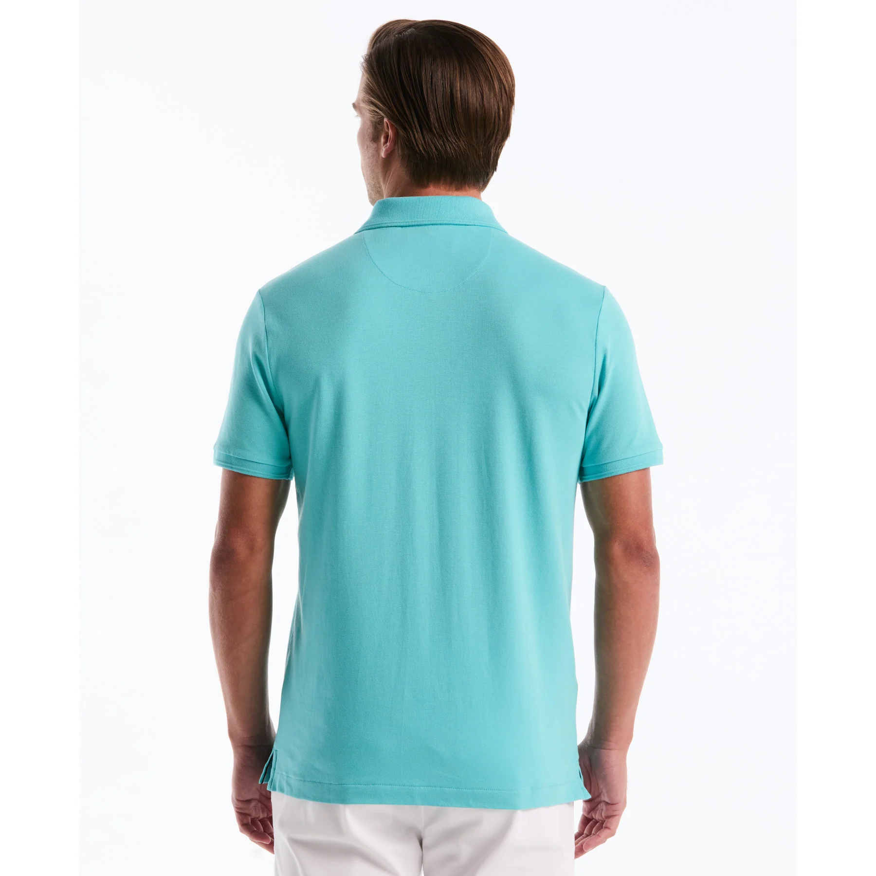 Daddy Pique Polo Shirt In Aquarelle - Image 2