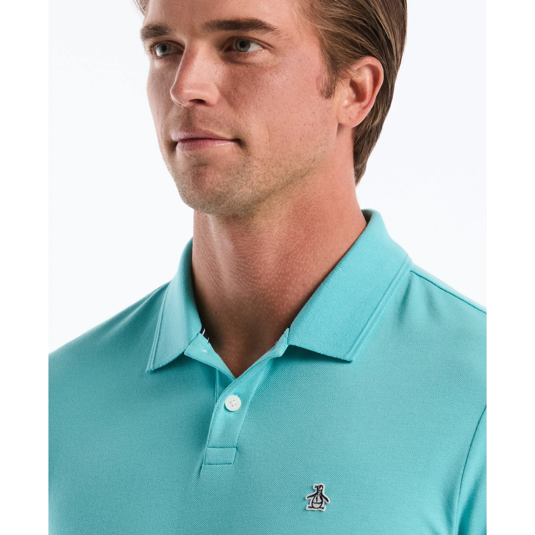 Daddy Pique Polo Shirt In Aquarelle - Image 3