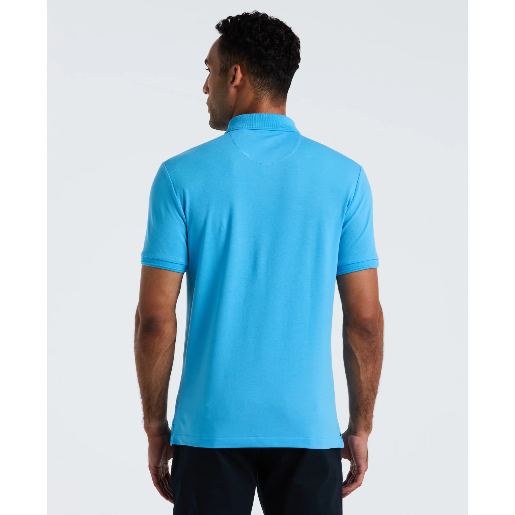 Daddy Pique Polo Shirt In Bonnie Blue - Image 2