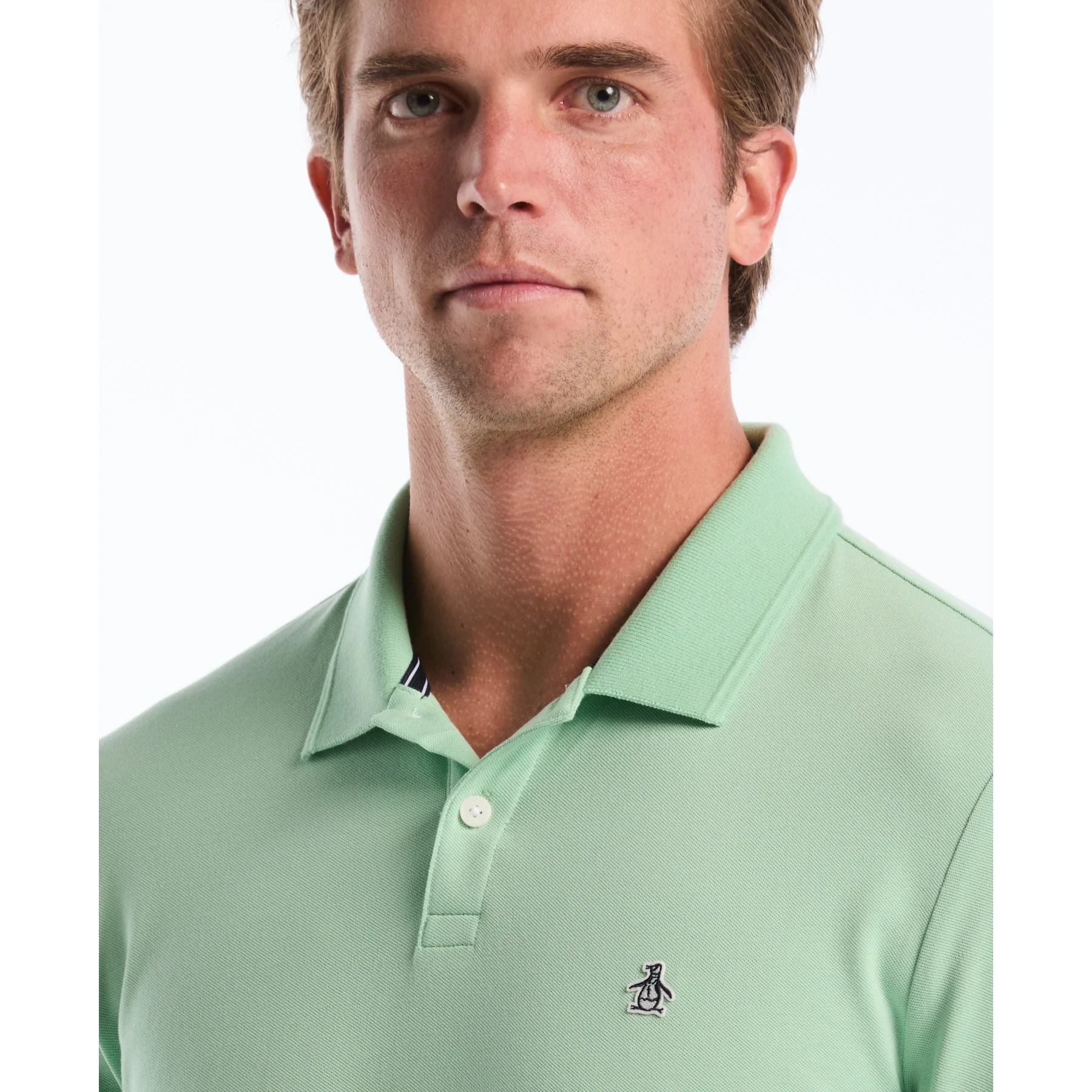 Daddy Pique Polo Shirt In Hemlock - Image 3