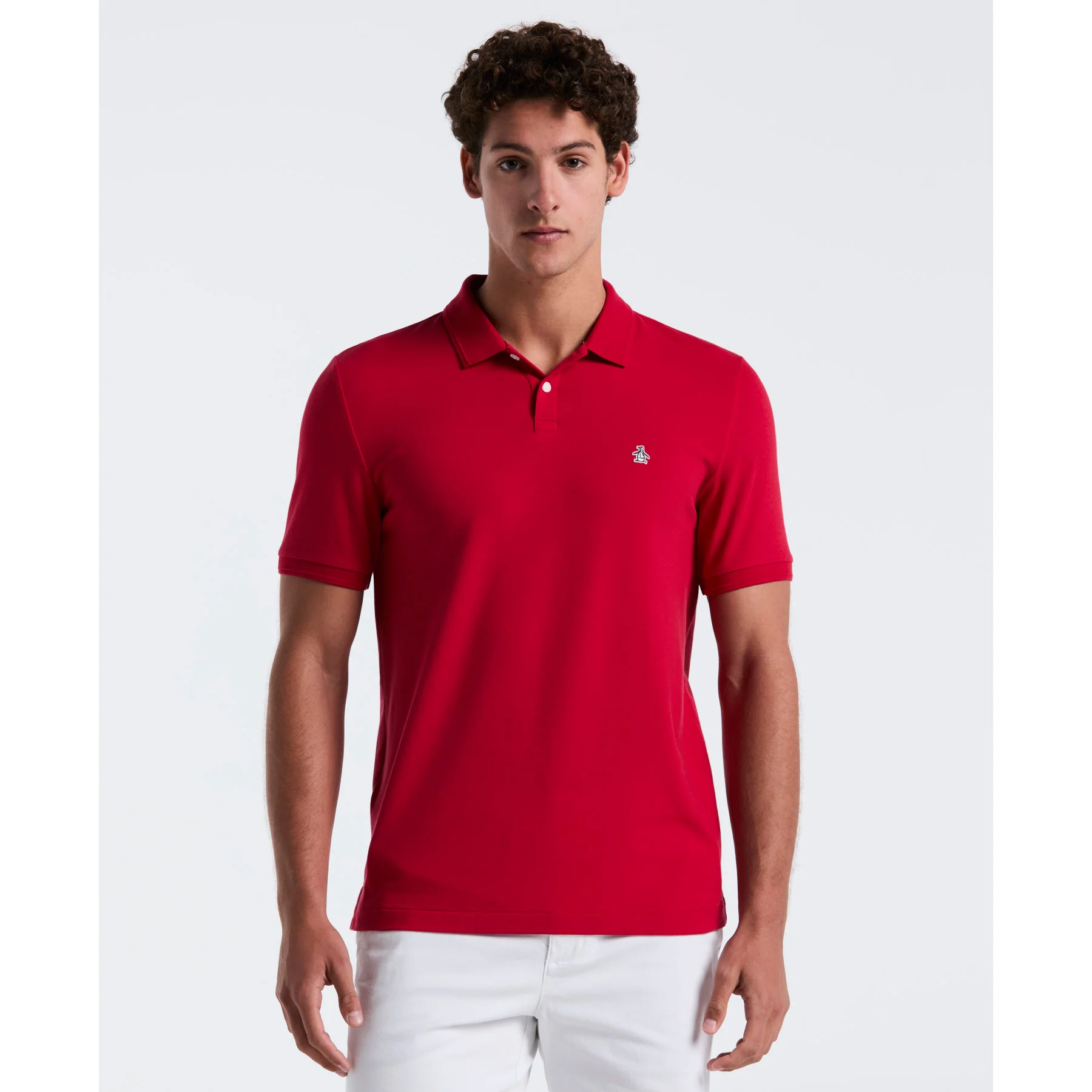 Daddy Pique Polo Shirt In Red