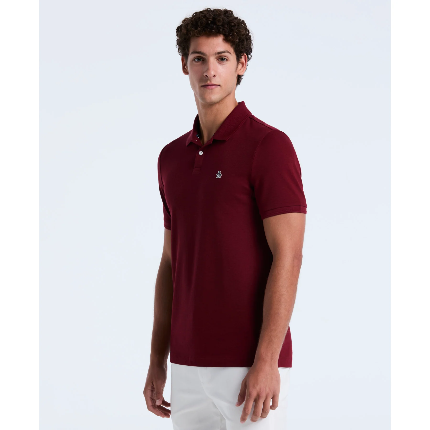 Daddy Pique Polo Shirt In Cabernet