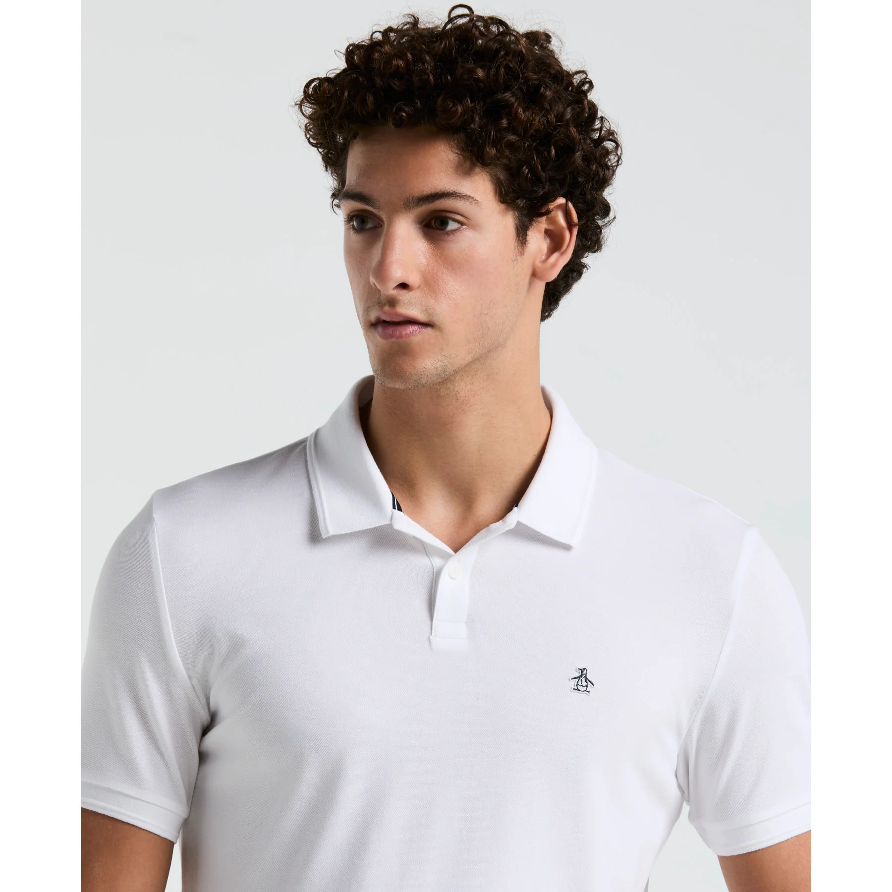 Daddy Pique Polo Shirt In Bright White - Image 4