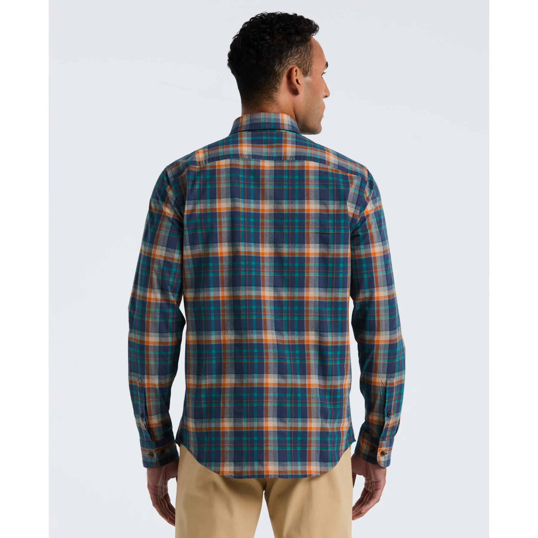 Dobby Plaid Shirt In Sargasso Sea - Image 2