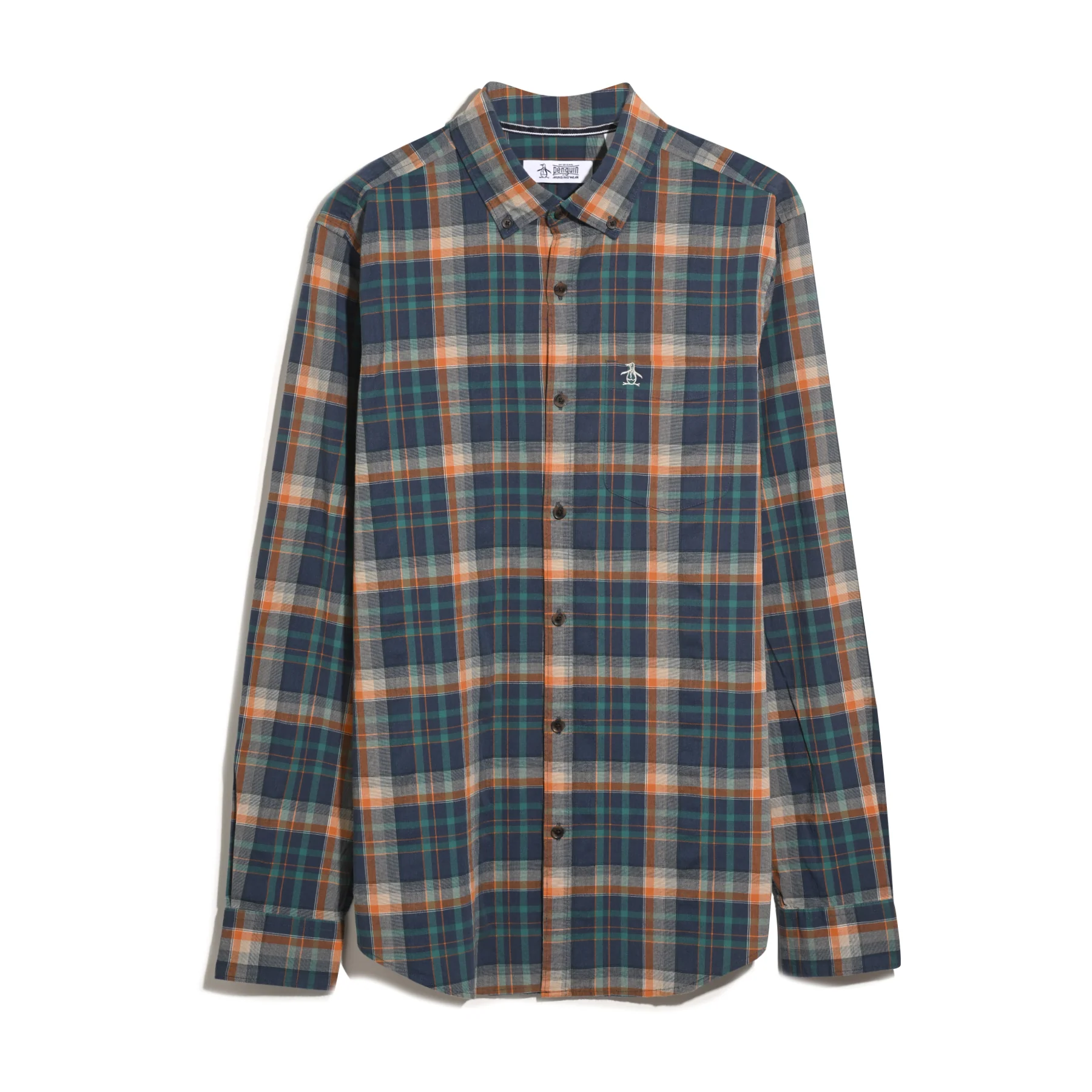 Dobby Plaid Shirt In Sargasso Sea - Image 5