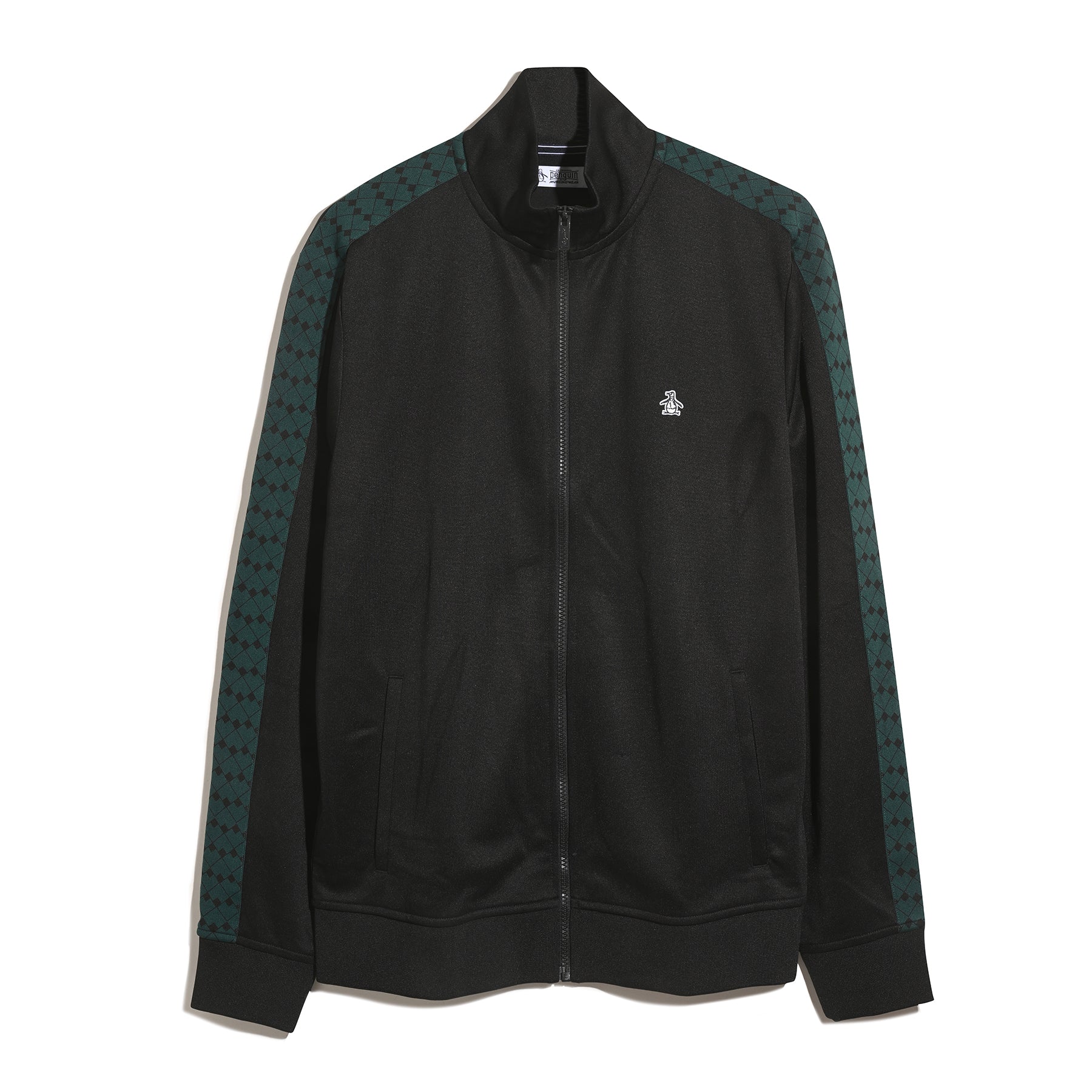Double Knit Track Jacket In True Black - Image 5
