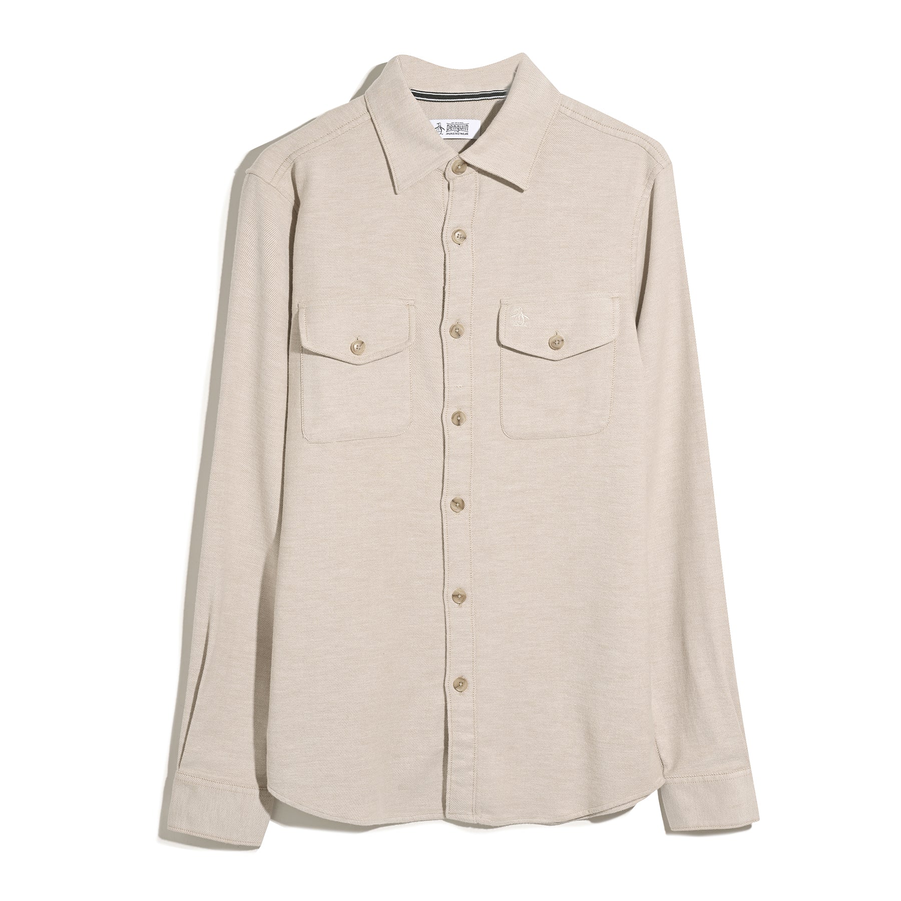 Double Weave Overshirt In Birch - Image 5