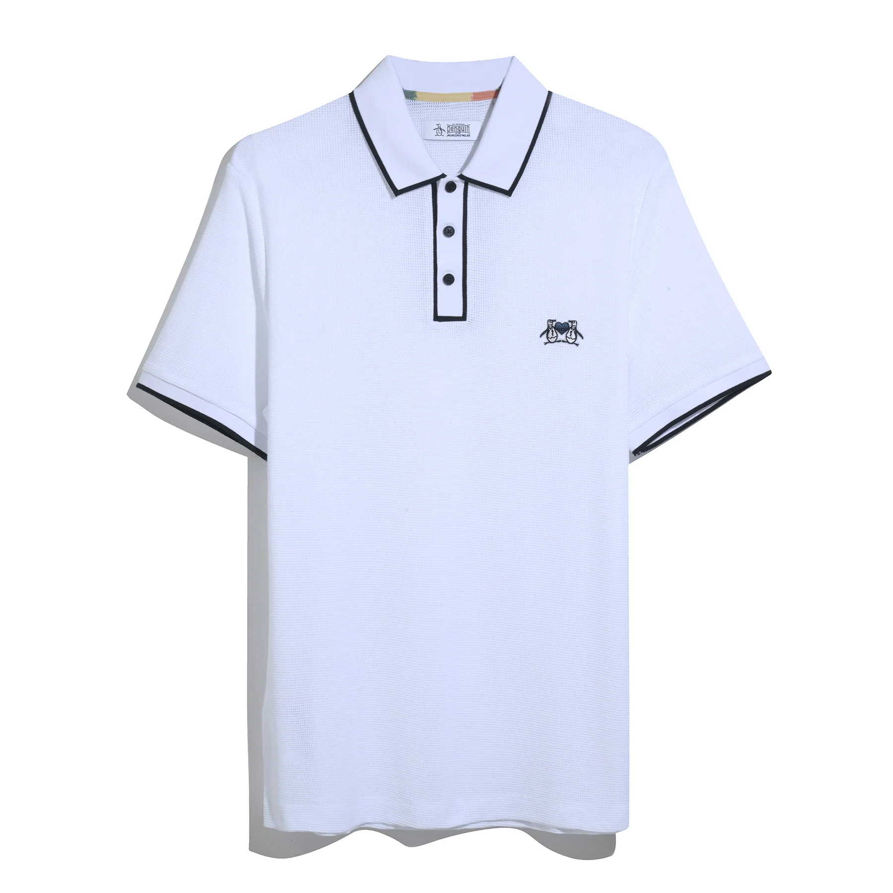 Earl Mesh Pride Polo Shirt In Bright White - Image 6