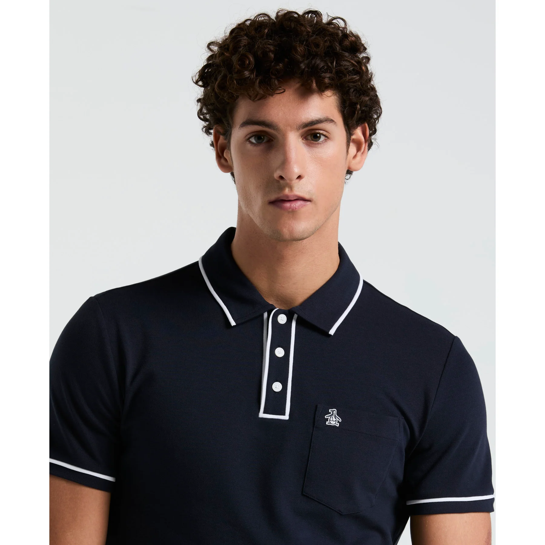 Earl Pique Polo Shirt In Dark Sapphire - Image 4