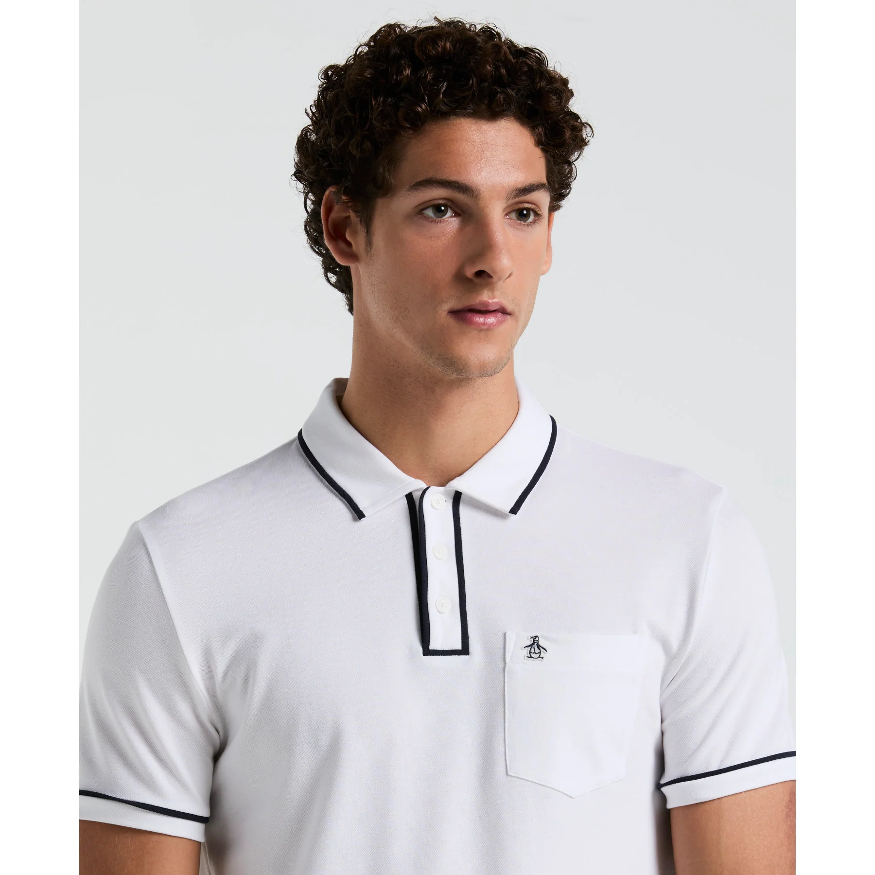 Earl Pique Polo Shirt In Bright White - Image 4