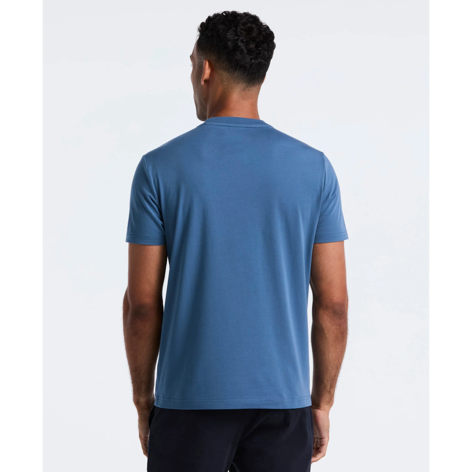 Earl Tape Tipped Pocket T-Shirt In Copen Blue - Image 2