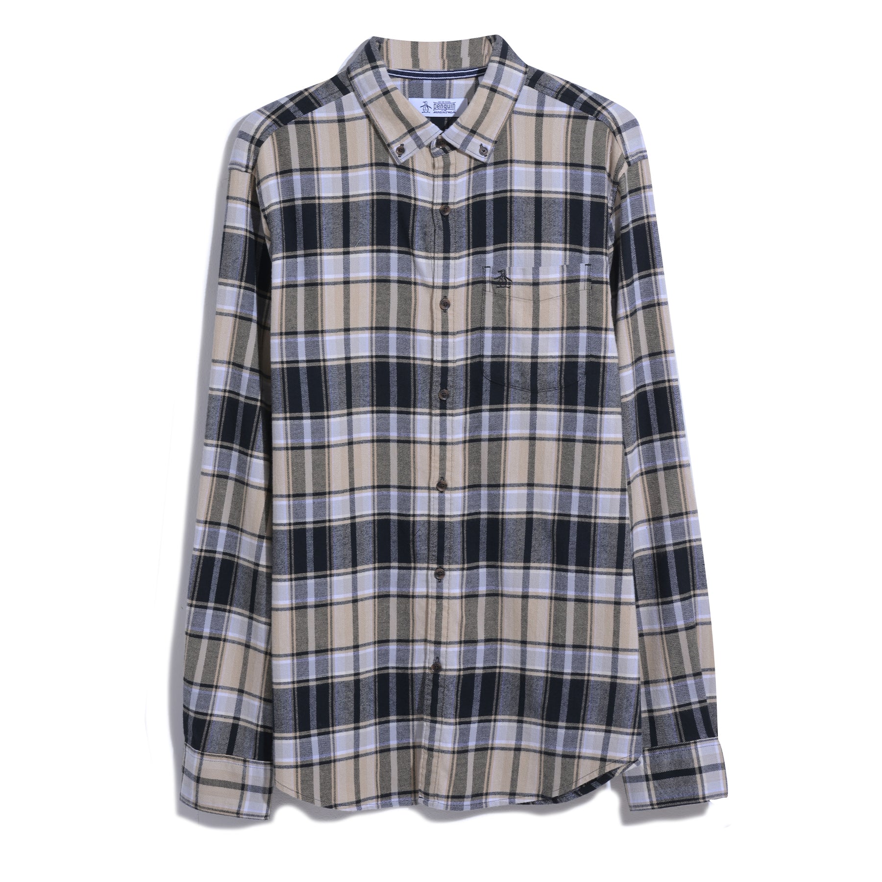 Ecovero™ Blend Plaid Flannel Shirt In True Black - Image 4
