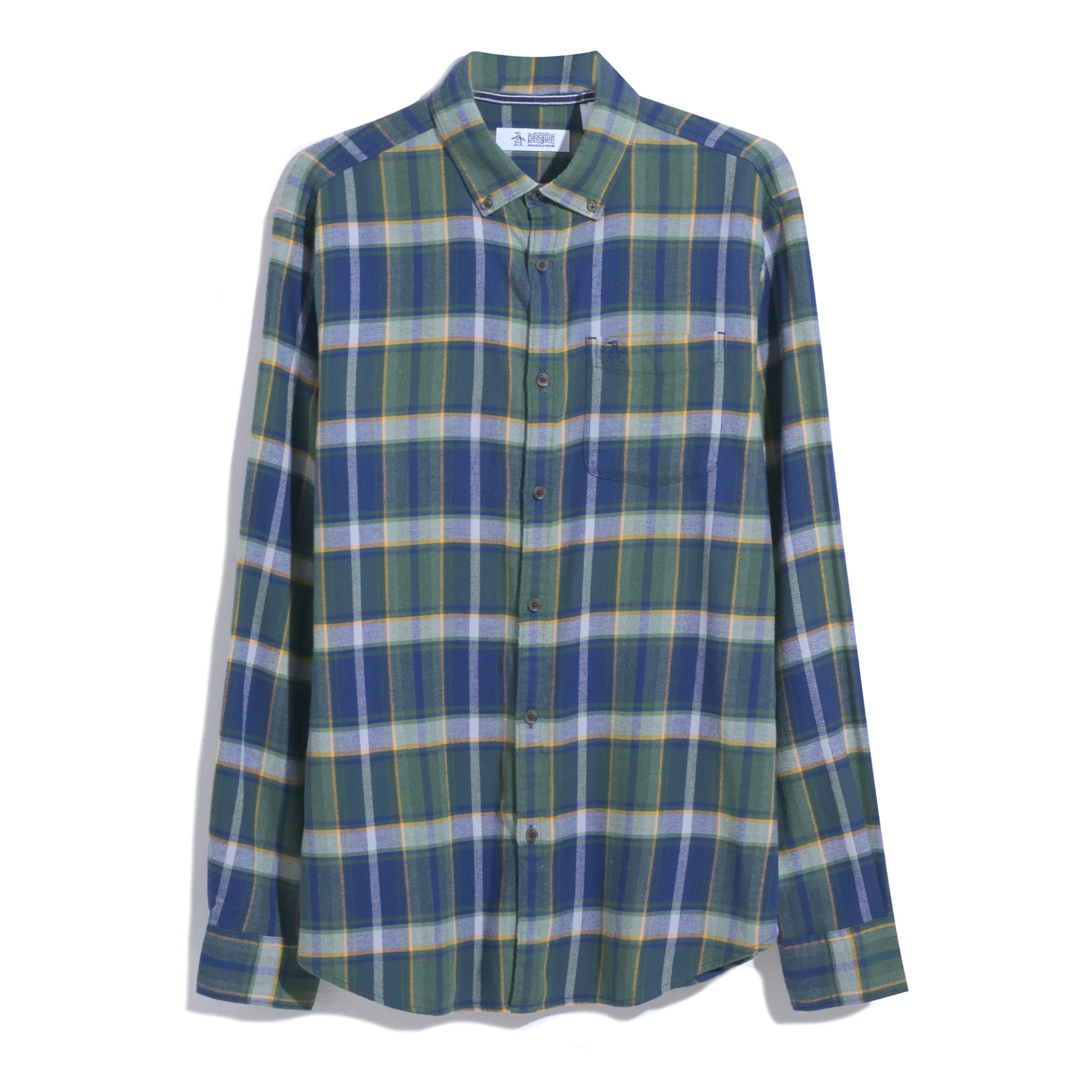 Ecovero™ Blend Plaid Flannel Shirt In Medieval Blue - Image 4