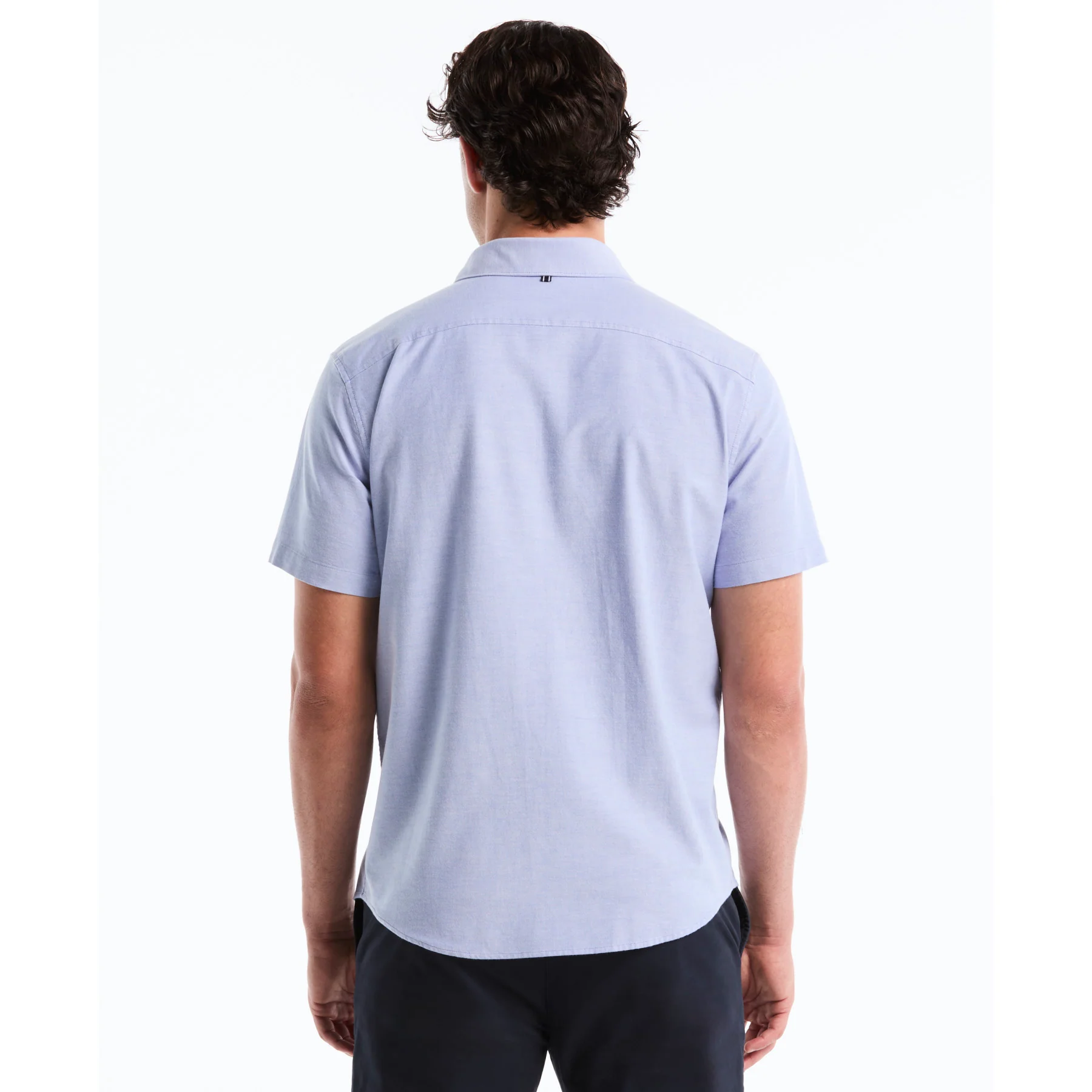 Short Sleeve Oxford Shirt In Amparo Blue - Image 3