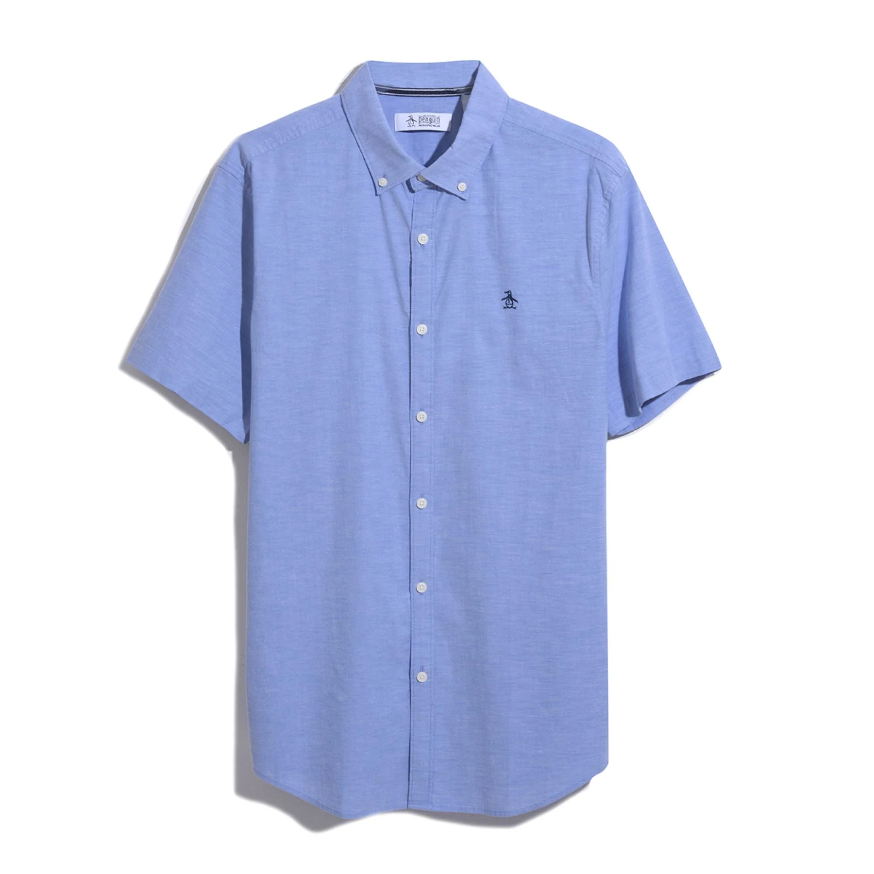 Short Sleeve Oxford Shirt In Amparo Blue - Image 6