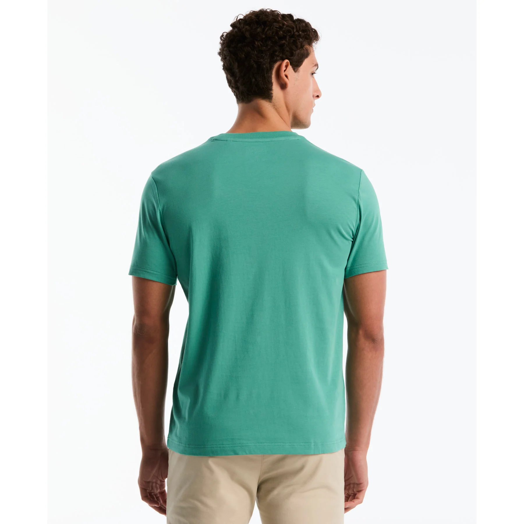 Embroidered Floral Graphic T-Shirt In Beryl Green - Image 3