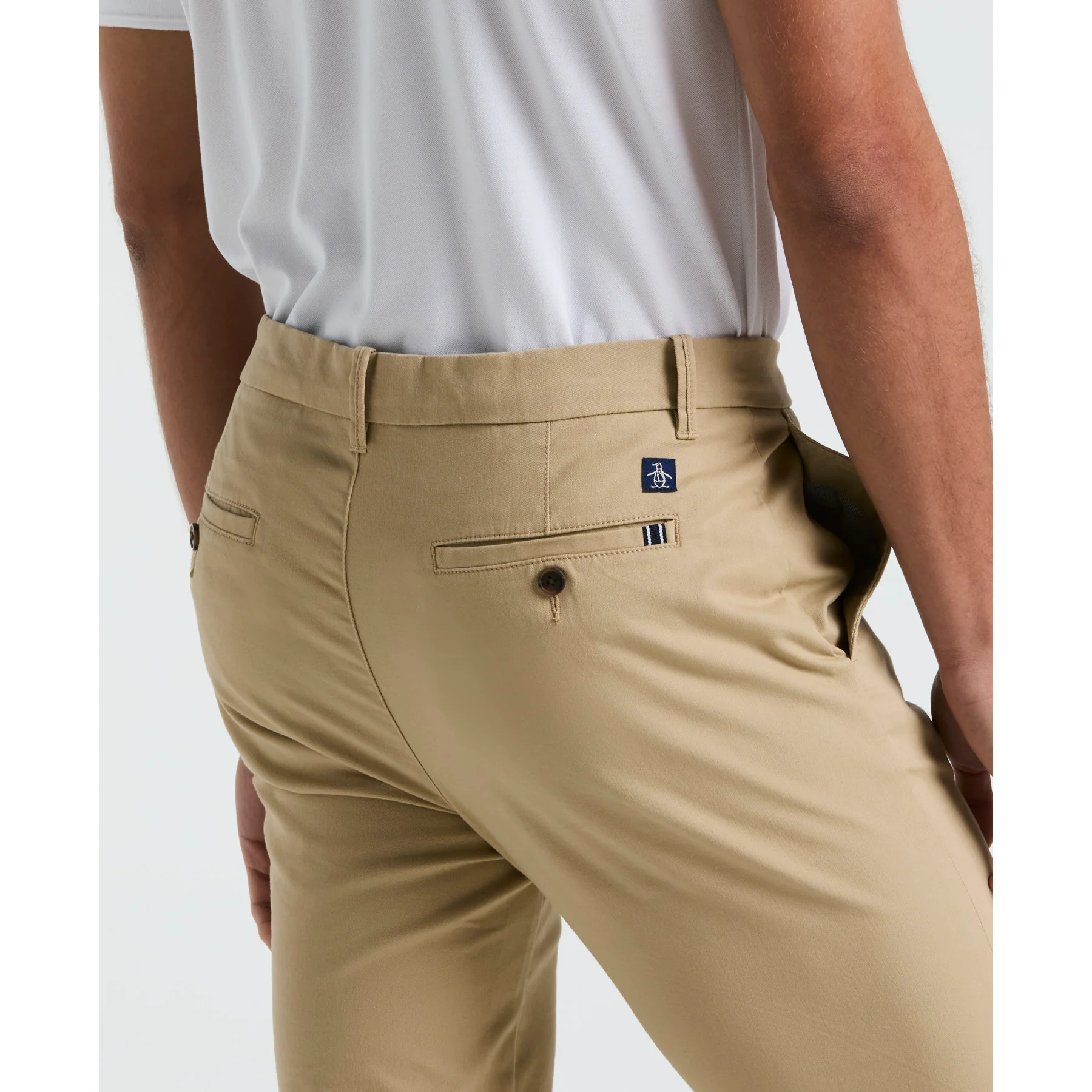 Slim Fit Chinos In Travertine - Image 4